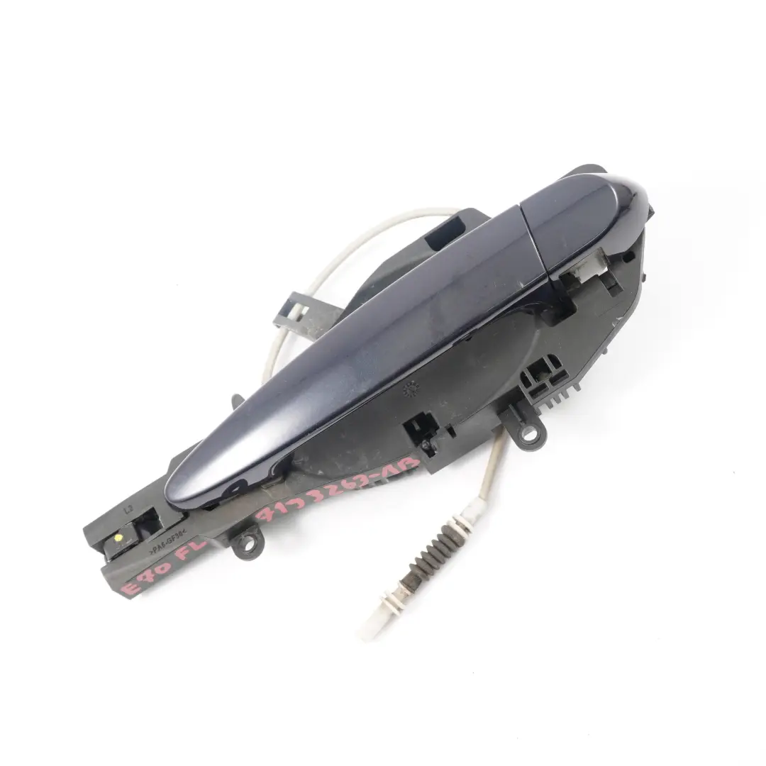 Door Handle BMW X5 E70 Outside Grab Front Left N/S Monacoblau Monaco Blue A35 to with Part number 7193263 Door Handle BMW X5 E70 Outside Grab Front Left N/S Monacoblau Monaco Blue A35 - SKU rhd-7193263-MB - Part number 7193263