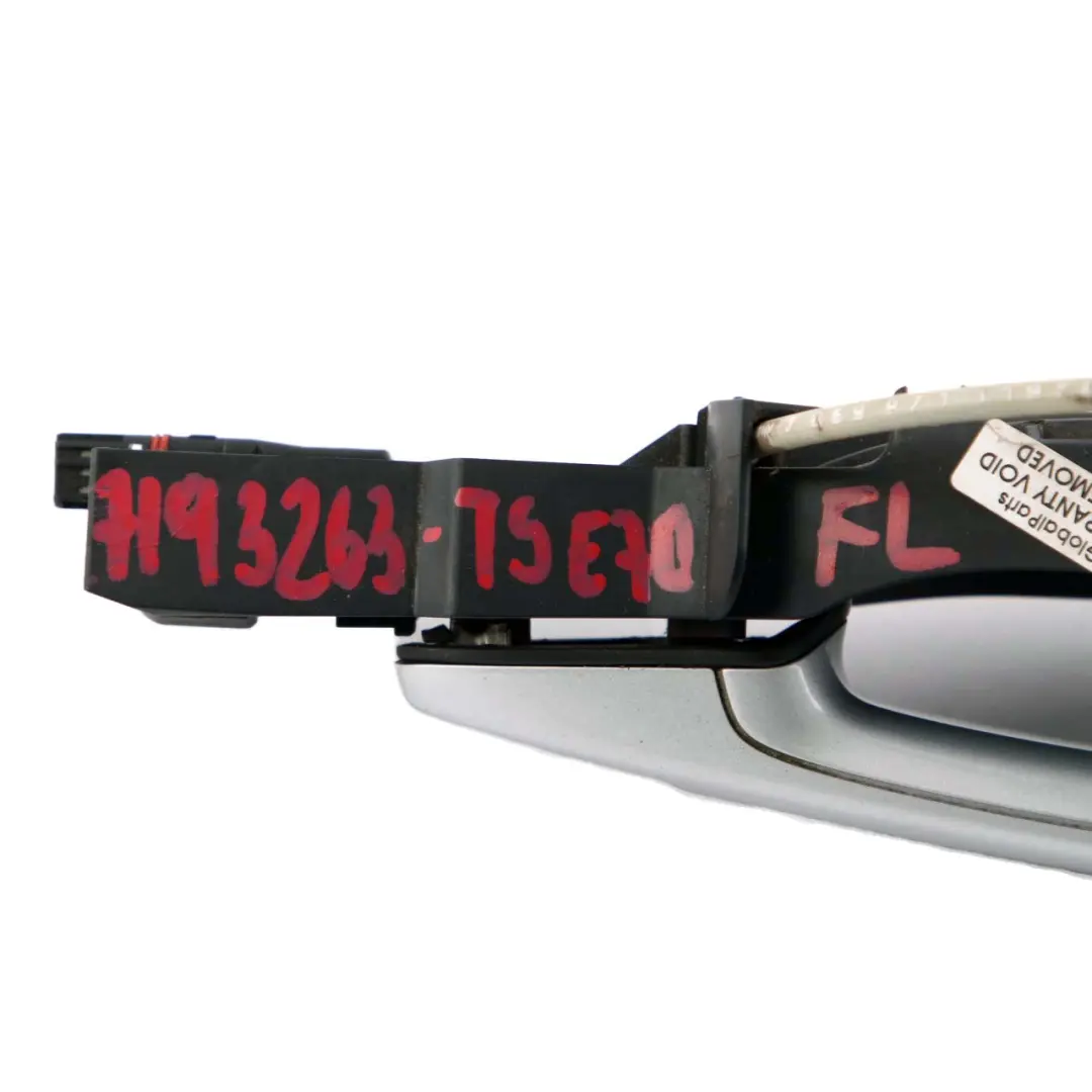 Outside Door Handle Front Left N/S Titansilber Silver 354 to BMW X5 Series E70 with Part number 7193263 BMW X5 Series E70 Outside Door Handle Front Left N/S Titansilber Silver 354 - SKU rhd-7193263-TS - Part number 7193263