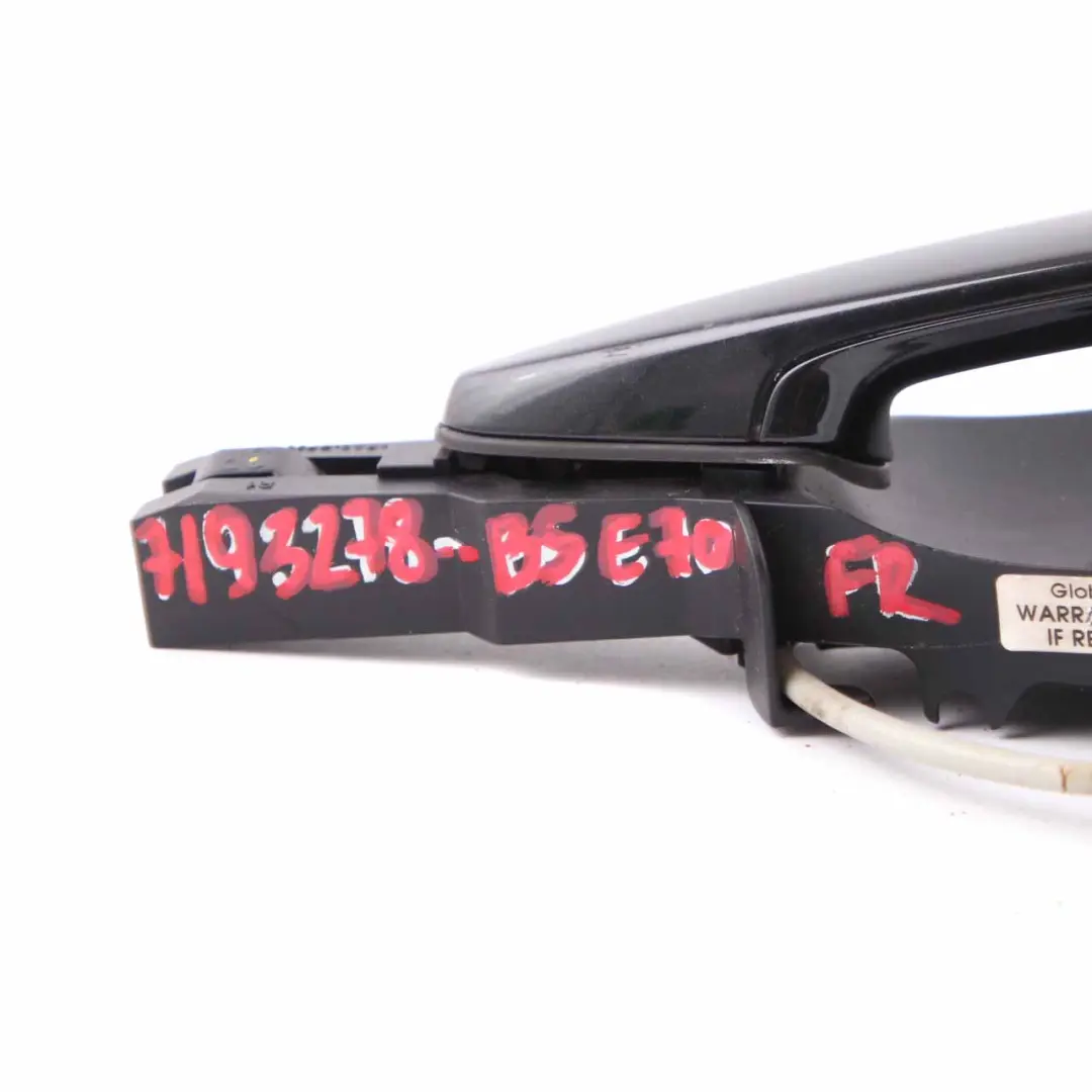 Complete Front Right Grab Handle O/S Exterior Black Sapphire 475 to BMW X5 E70 with Part number 7193278 BMW X5 E70 Complete Front Right Grab Handle O/S Exterior Black Sapphire 475 - SKU rhd-7193278-BS - Part number 7193278