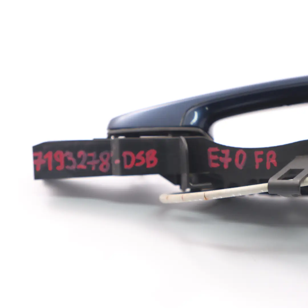 Grab Handle Door Front Right O/S Outside Deep Sea Blue Metallic - A76 to BMW X5 E70 with Part number 7193278 BMW X5 E70 Grab Handle Door Front Right O/S Outside Deep Sea Blue Metallic - A76 - SKU rhd-7193278-DSB - Part number 7193278