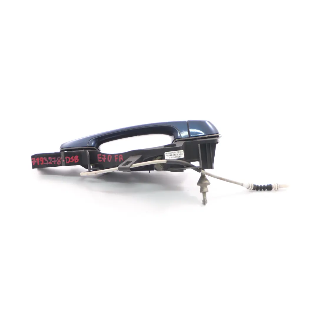 BMW X5 E70 Grab Handle Door Front Right O/S Outside Deep Sea Blue Metallic - A76 - SKU rhd-7193278-DSB - Part number 7193278