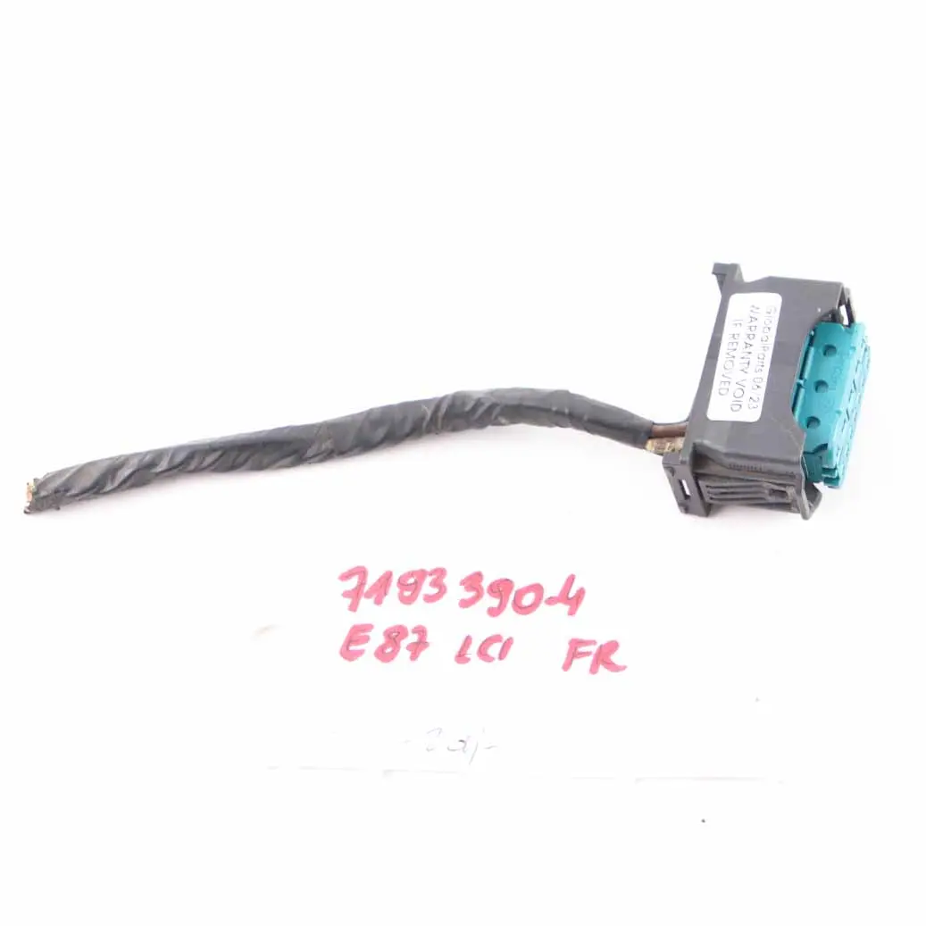 BMW E81 E87 LCI Headlight Lamp Light Front Right O/S Plug Socket Wiring 6931864 - SKU rhd-7193390-5 - Part number 7193390