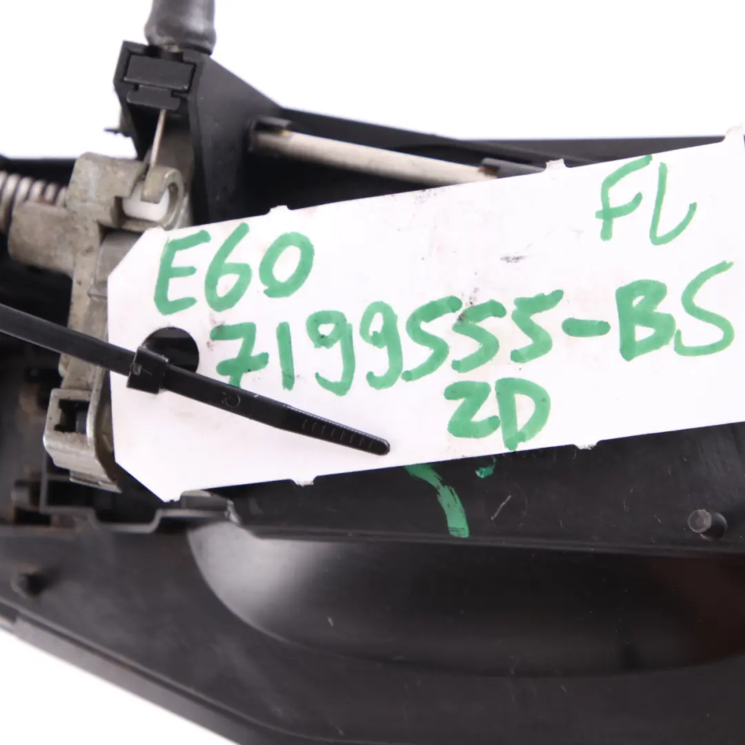 Complete Front Left Grab Handle N/S Black Sapphire 475 to BMW 5 Series E60 E61 with Part number 7199555 BMW 5 Series E60 E61 Complete Front Left Grab Handle N/S Black Sapphire 475 - SKU rhd-7199555-BS - Part number 7199555