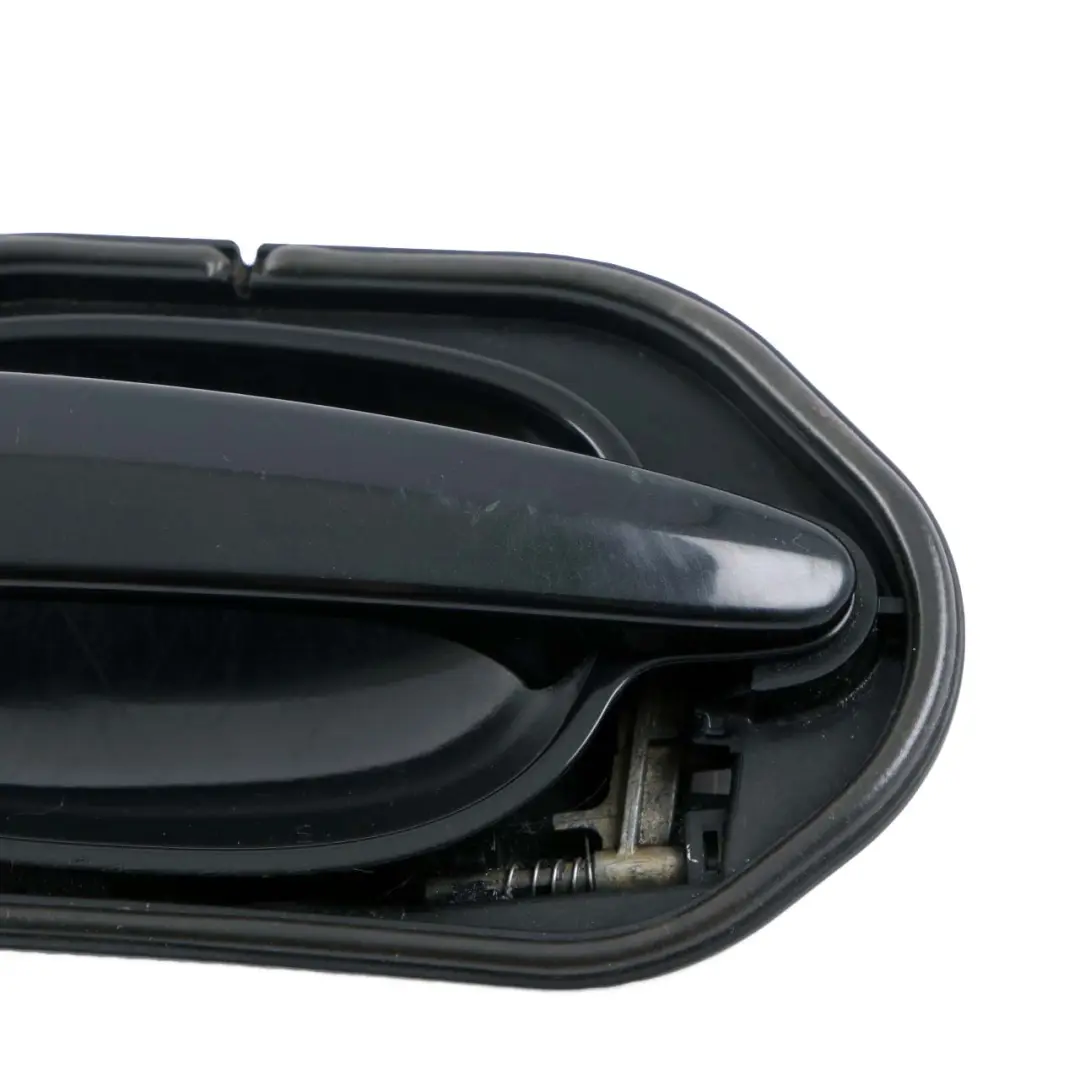 BMW 5 Series E60 E61 Complete Front Left Grab Handle N/S Black Sapphire 475 - SKU rhd-7199555-BS - Part number 7199555