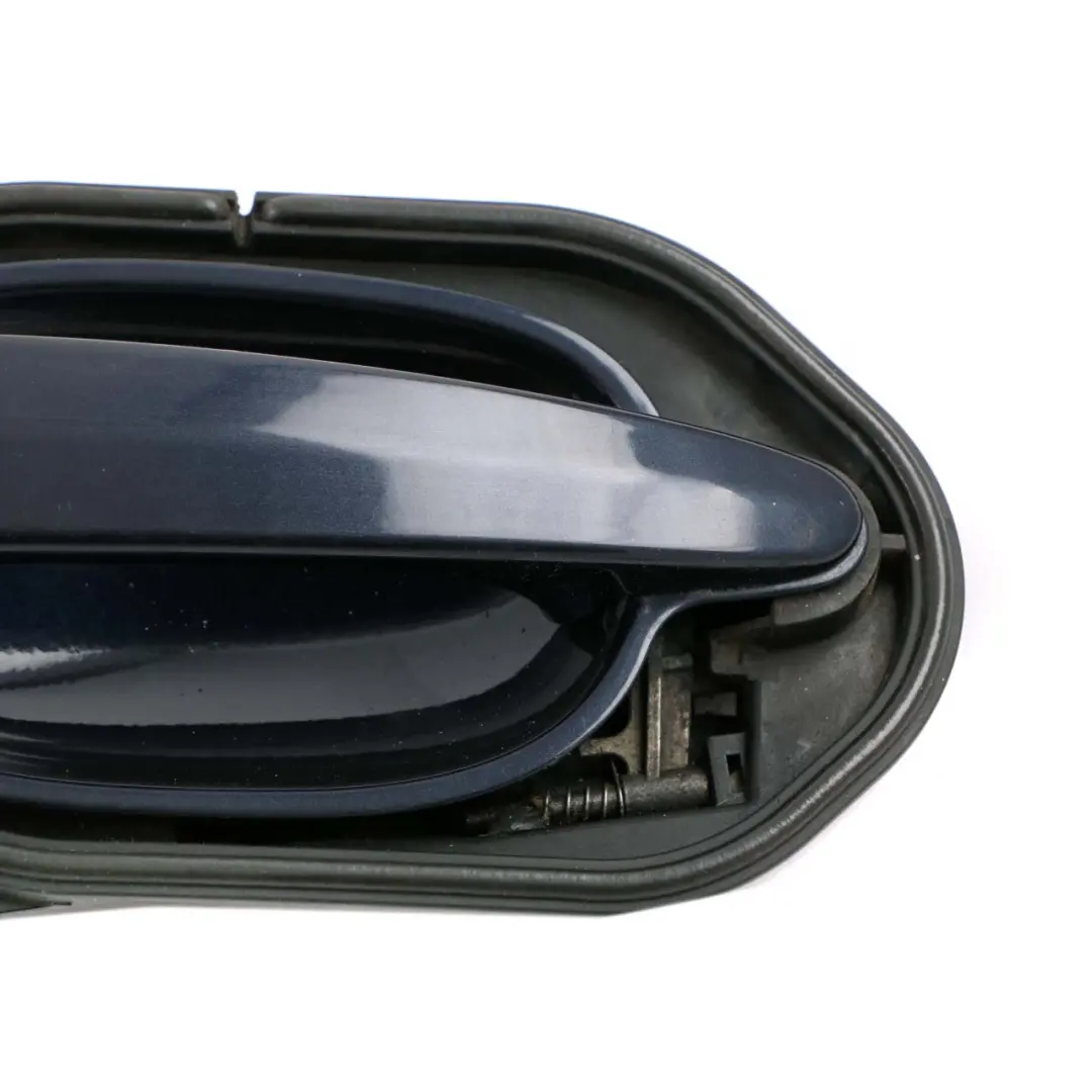 Complete Front Left Grab Handle N/S Orientblau Orient Blue 317 to BMW 5 E60 E61 with Part number 7034469 BMW 5 E60 E61 Complete Front Left Grab Handle N/S Orientblau Orient Blue 317 - SKU rhd-7199555-OB - Part number 7034469