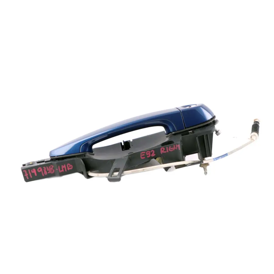 BMW 3 E90 E92 Front Grab Outside Door Handle Right O/S Le Mans Blau Blue 381 - SKU rhd-7199838-LMB1 - Part number 7199838