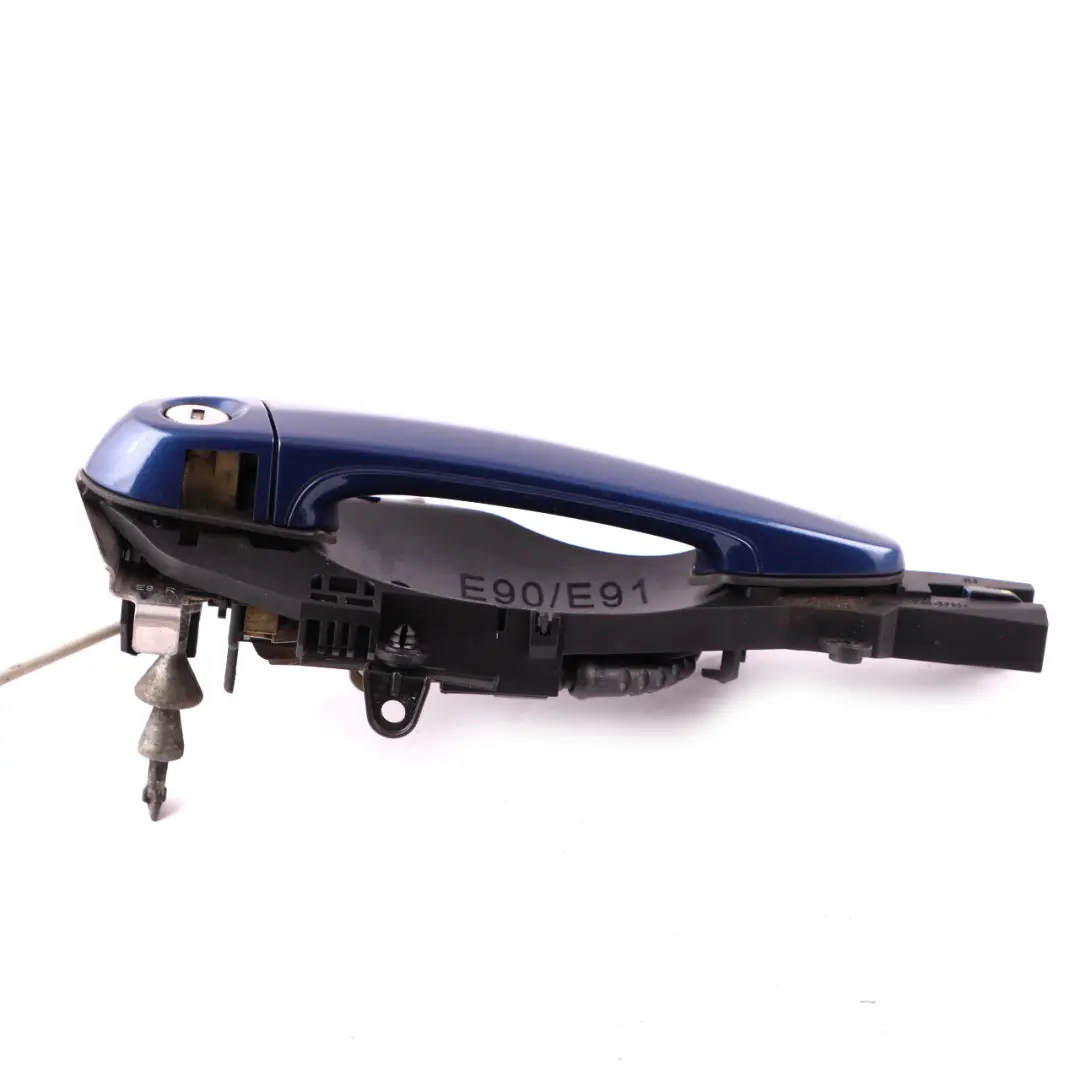 BMW 3 E90 Front Grab Outside Door Handle Right O/S Le Mans Blau Blue Metallic - SKU rhd-7199838-LMB - Part number 7199838