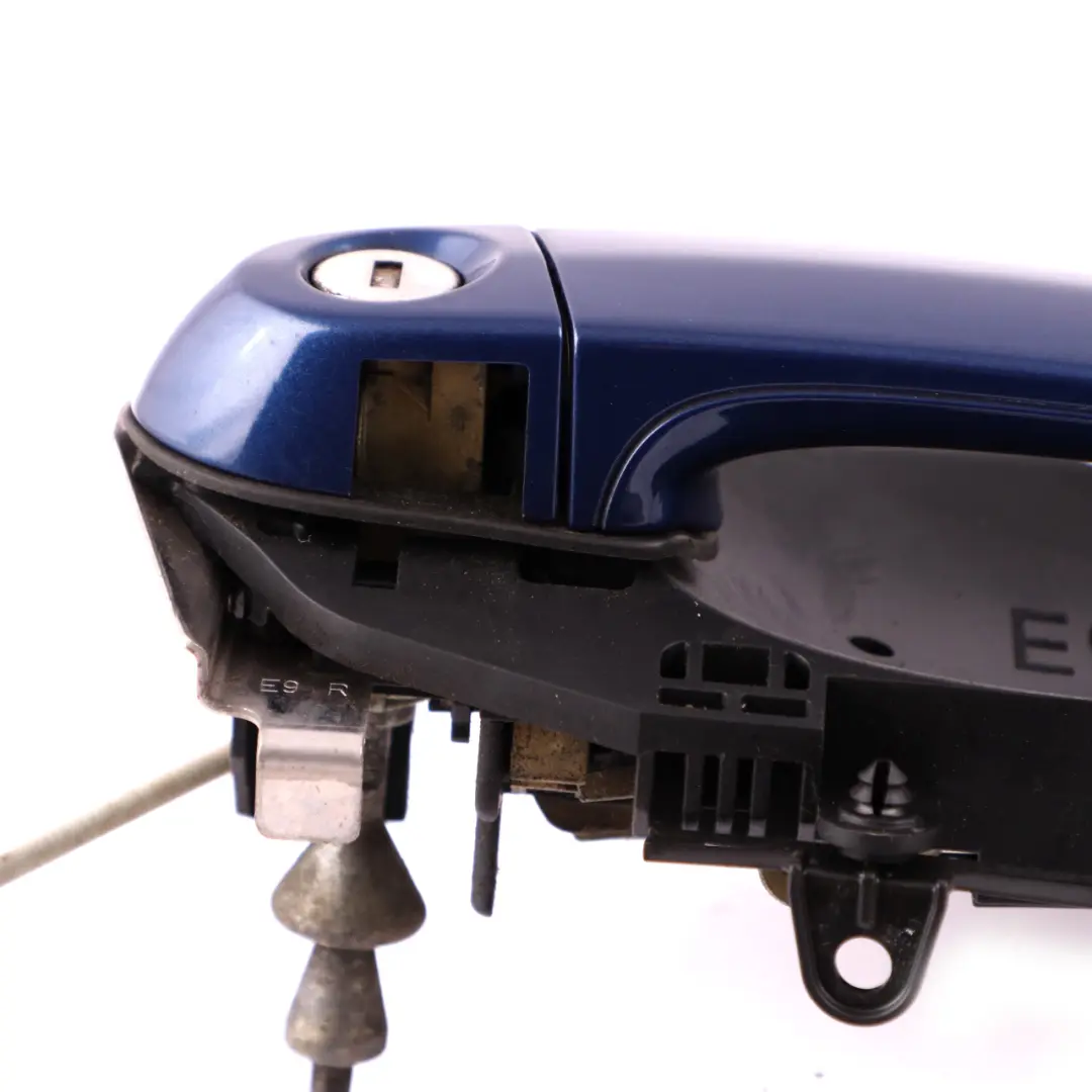 Front Grab Outside Door Handle Right O/S Le Mans Blau Blue Metallic to BMW 3 E90 with Part number 7199838 BMW 3 E90 Front Grab Outside Door Handle Right O/S Le Mans Blau Blue Metallic - SKU rhd-7199838-LMB - Part number 7199838