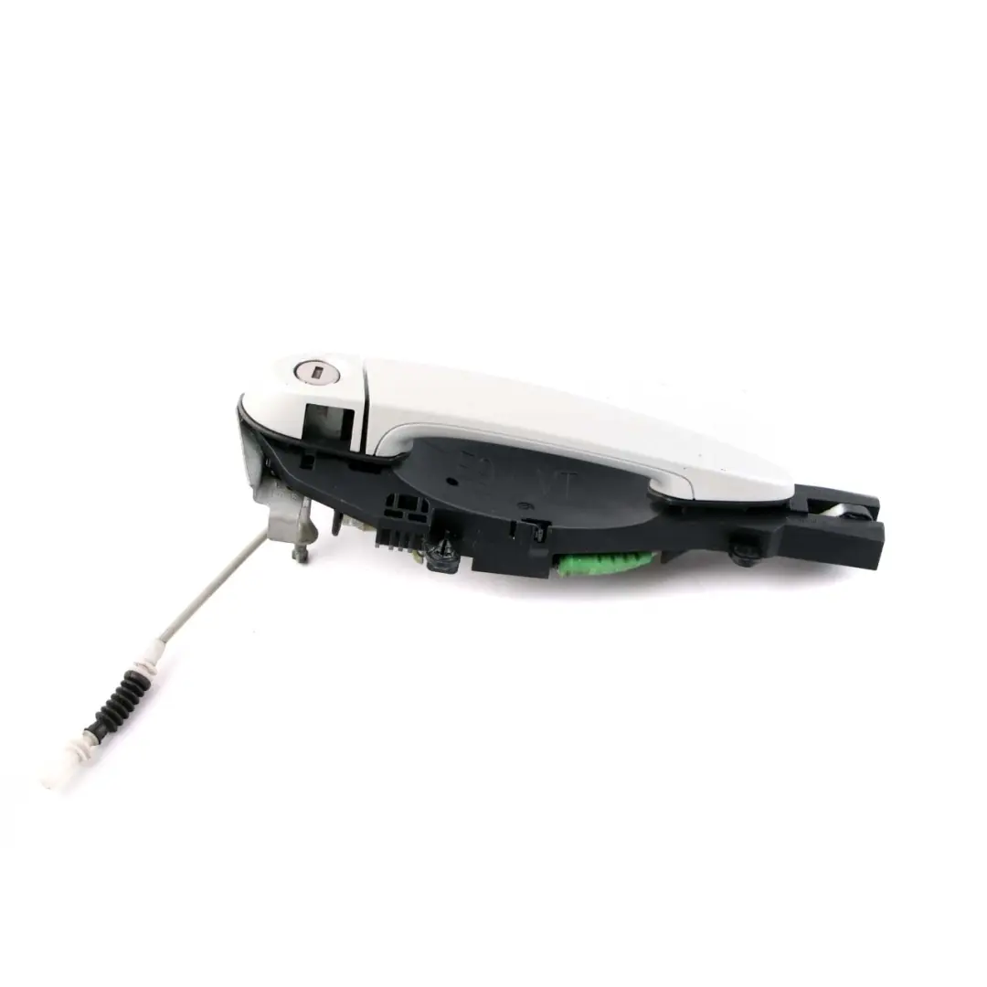 Front Grab Outside Door Handle Right O/S Mineralweiss White A96 to BMW 3 E90 E92 with Part number 7199838 BMW 3 E90 E92 Front Grab Outside Door Handle Right O/S Mineralweiss White A96 - SKU rhd-7199838-MW - Part number 7199838