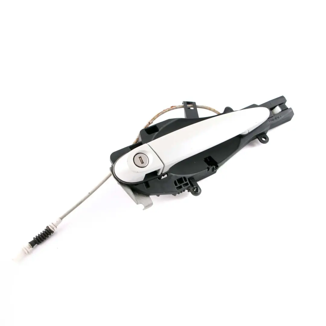 Front Grab Outside Door Handle Right O/S Mineralweiss White A96 to BMW 3 E90 E92 with Part number 7199838 BMW 3 E90 E92 Front Grab Outside Door Handle Right O/S Mineralweiss White A96 - SKU rhd-7199838-MW - Part number 7199838