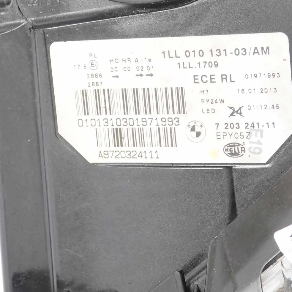 Headlight Headlamp BMW F10 F11 Lamp Light Front Left N/S to with Part number 7203241 Headlight Headlamp BMW F10 F11 Lamp Light Front Left N/S - SKU rhd-7203241-3 - Part number 7203241