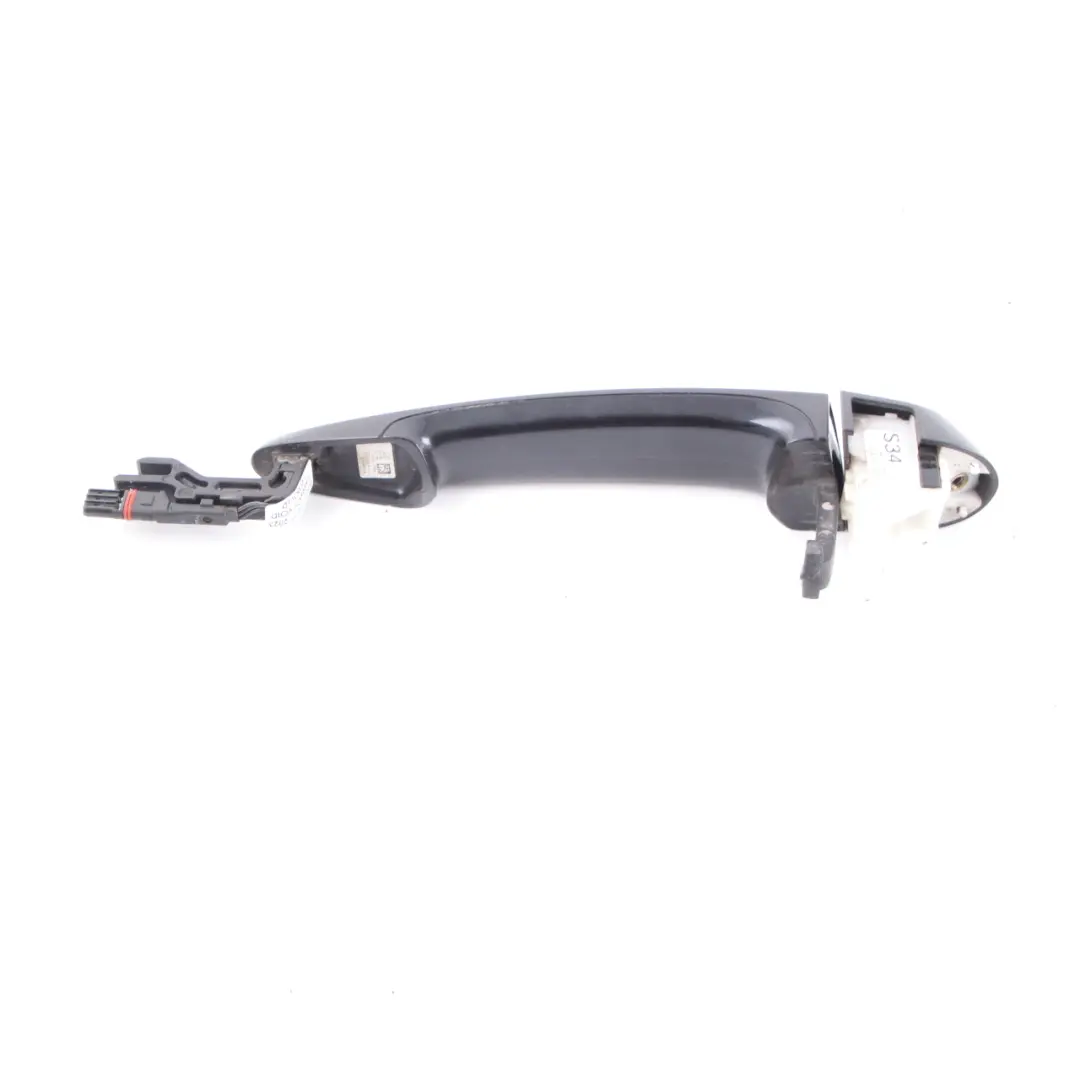 Grab Handle Front Door Left N/S Comfort Access Azurit Black Metallic S34 to BMW E93 with Part number 7207569 BMW E93 Grab Handle Front Door Left N/S Comfort Access Azurit Black Metallic S34 - SKU rhd-7207569-AZB - Part number 7207569