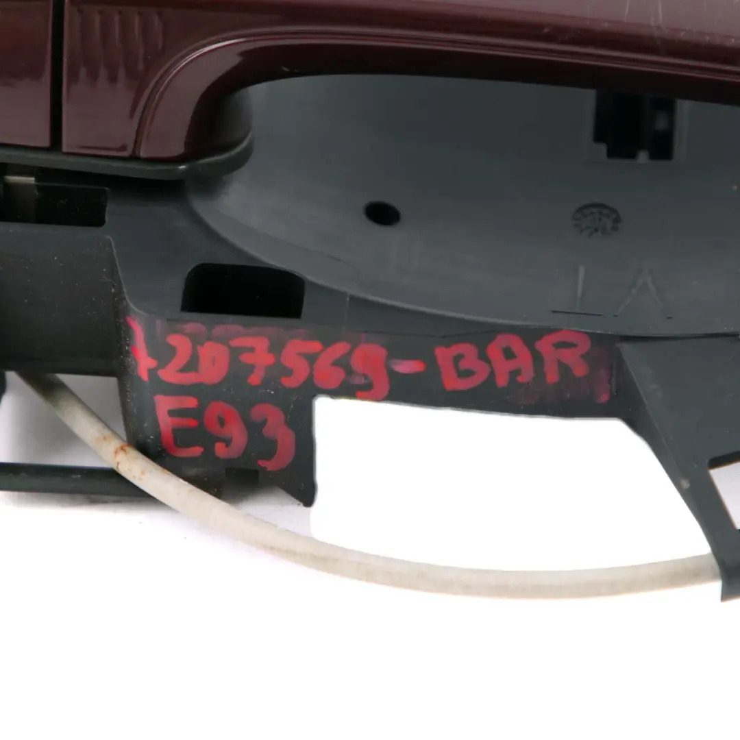 Grab Handle Door BMW E93 Complete Front Left N/S Comfort Access Barberarot Red to with Part number 7207569 Grab Handle Door BMW E93 Complete Front Left N/S Comfort Access Barberarot Red - SKU rhd-7207569-BAR - Part number 7207569