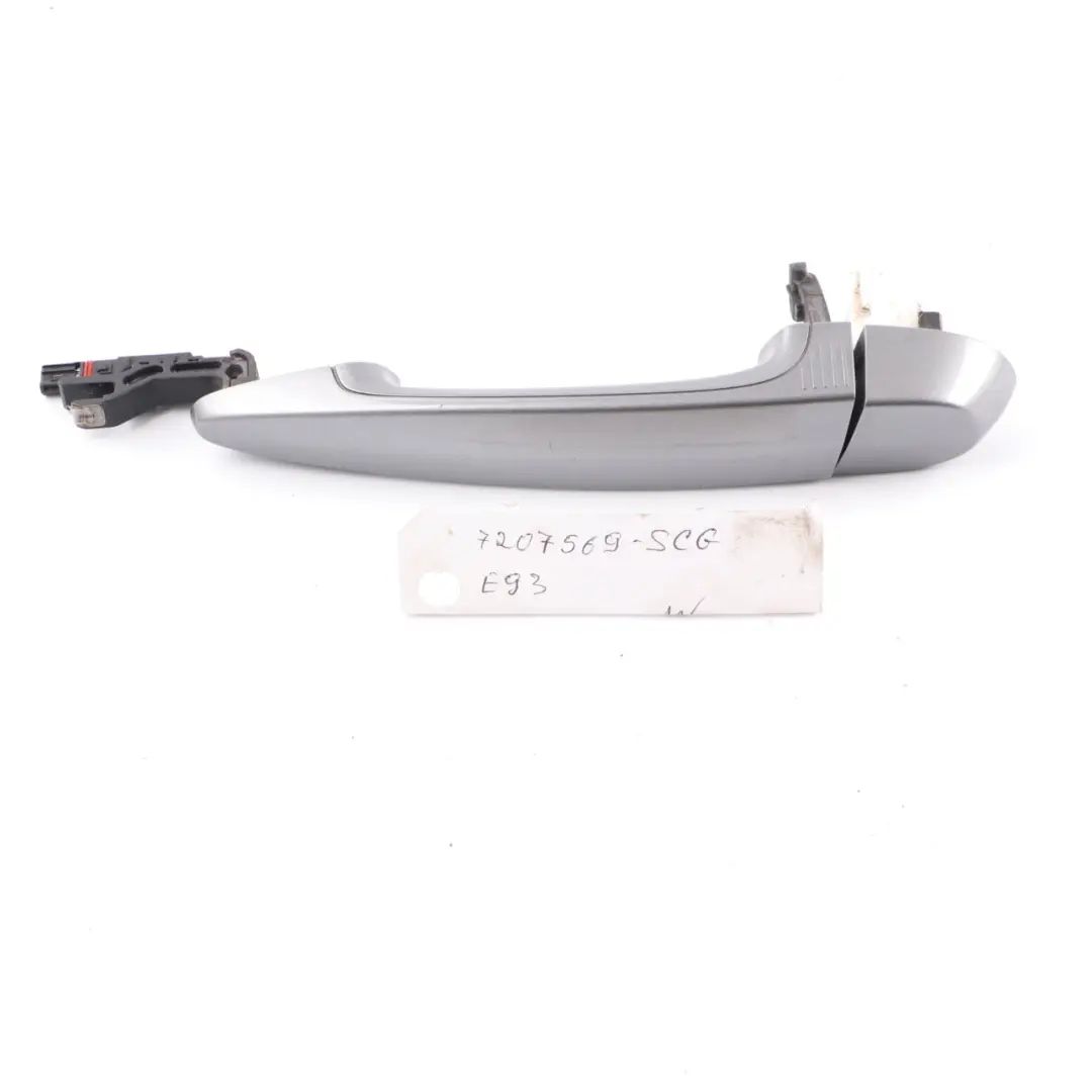 BMW E93 Grab Handle Front Door Left N/S Outside Comfort Access Space Grey - A52 - SKU rhd-7207569-SCG - Part number 7207569