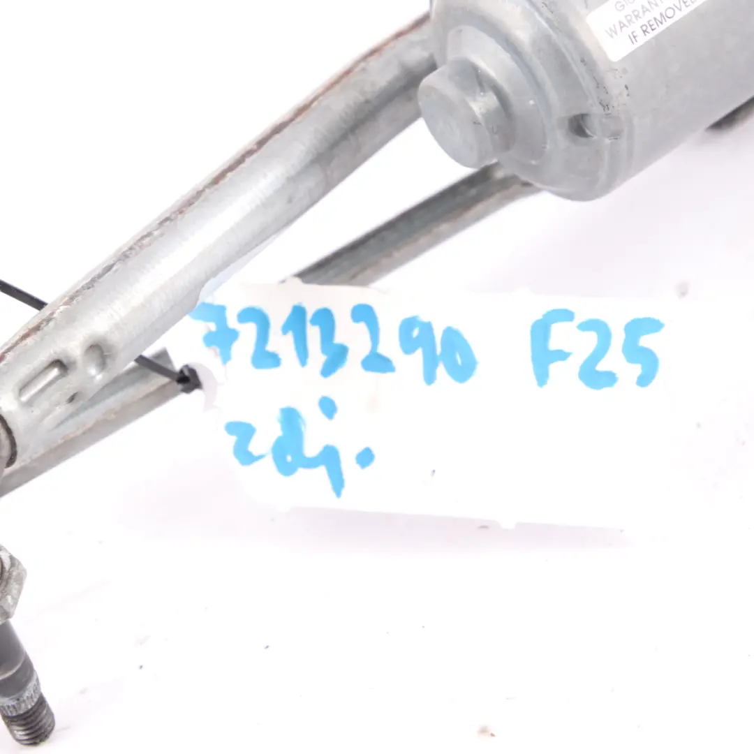 BMW X3 F25 Wiper Motor System Complete Mechanism Front Windshield - SKU rhd-7213290 - Part number 7213290