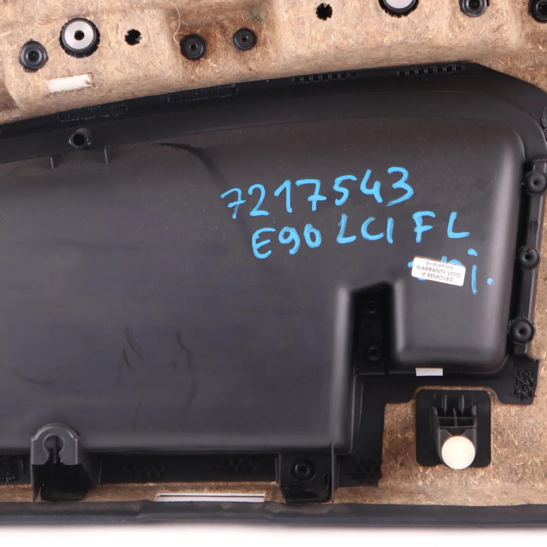 BMW 3 Series E90 E91 Black Door Card Trim Panel Front Left Passenger Side N/S - SKU rhd-7217543 - Part number 51417217543