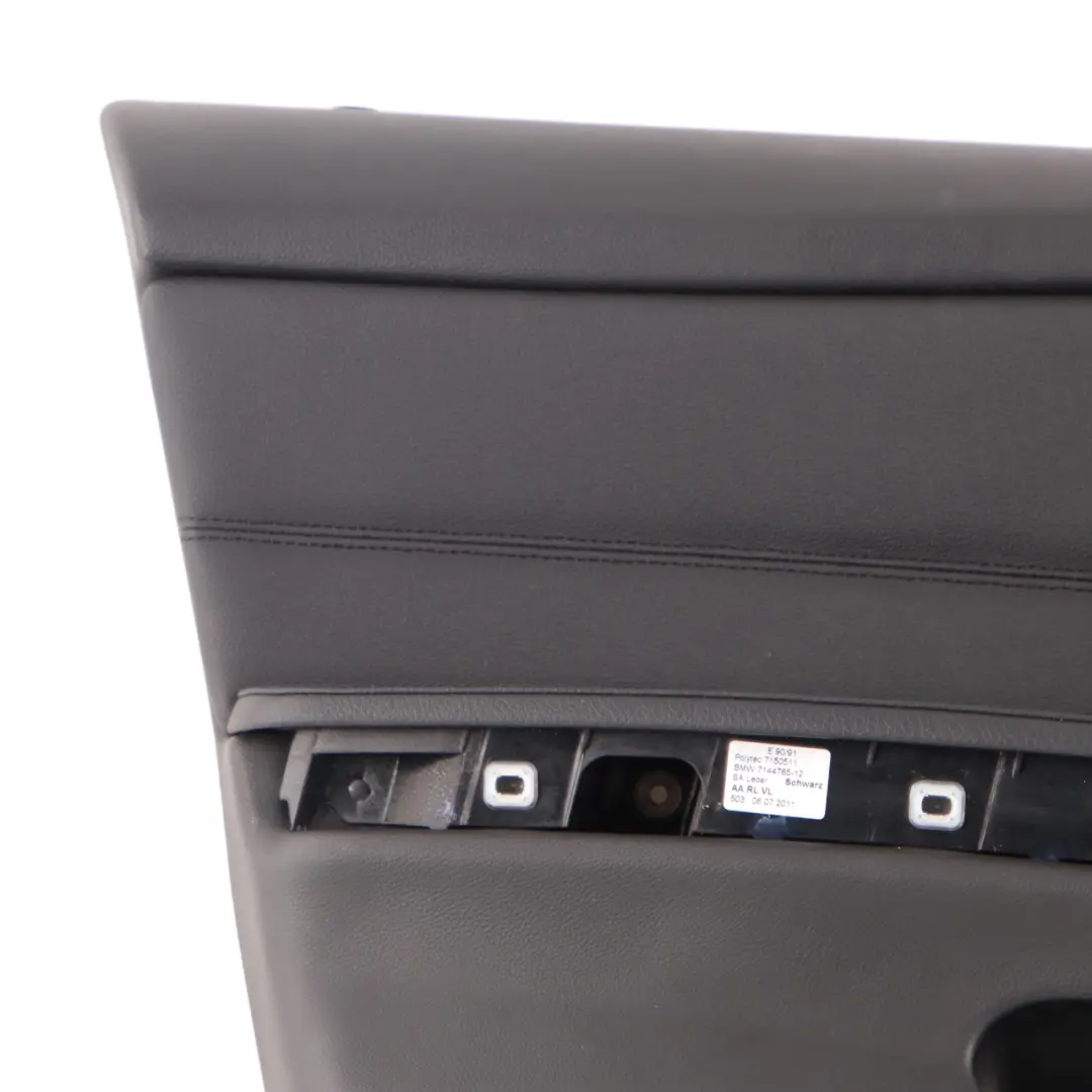 BMW 3 Series E90 E91 Black Door Card Trim Panel Front Left Passenger Side N/S - SKU rhd-7217543 - Part number 51417217543