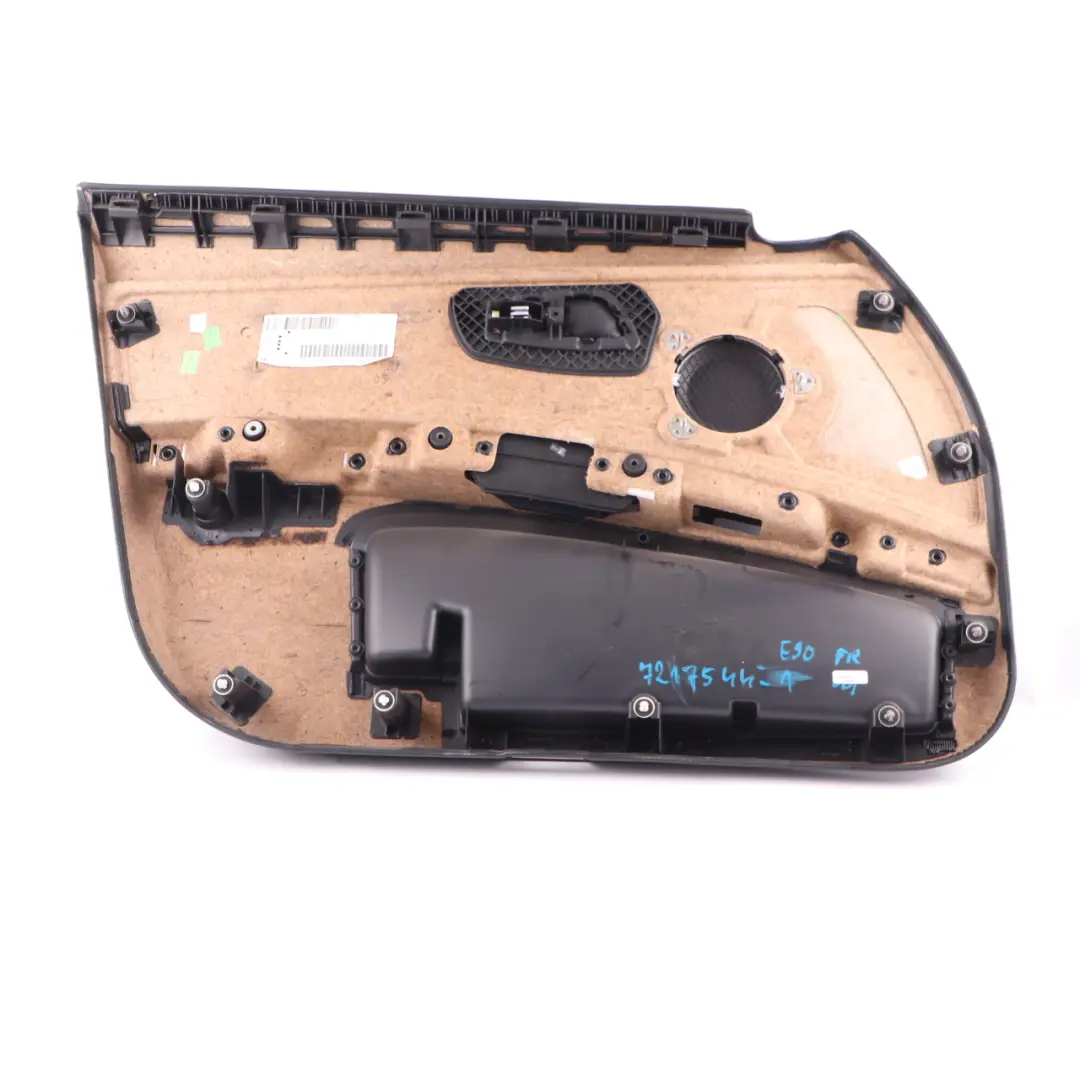 Front Right O/S Door Card Lateral Lining Black Leather to BMW E90 E91 with Part number 7217544 BMW E90 E91 Front Right O/S Door Card Lateral Lining Black Leather - SKU rhd-7217544-1 - Part number 7217544