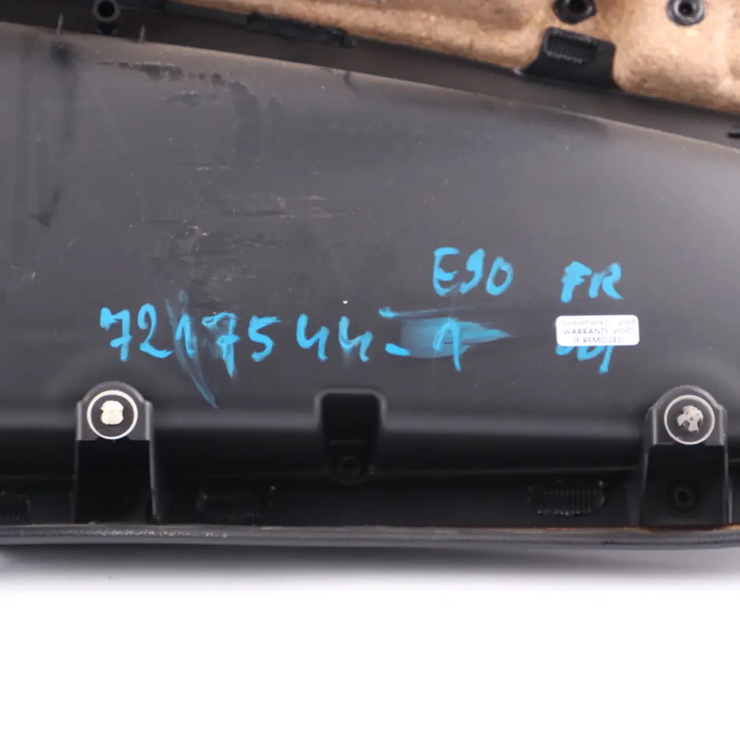 Front Right O/S Door Card Lateral Lining Black Leather to BMW E90 E91 with Part number 7217544 BMW E90 E91 Front Right O/S Door Card Lateral Lining Black Leather - SKU rhd-7217544-1 - Part number 7217544