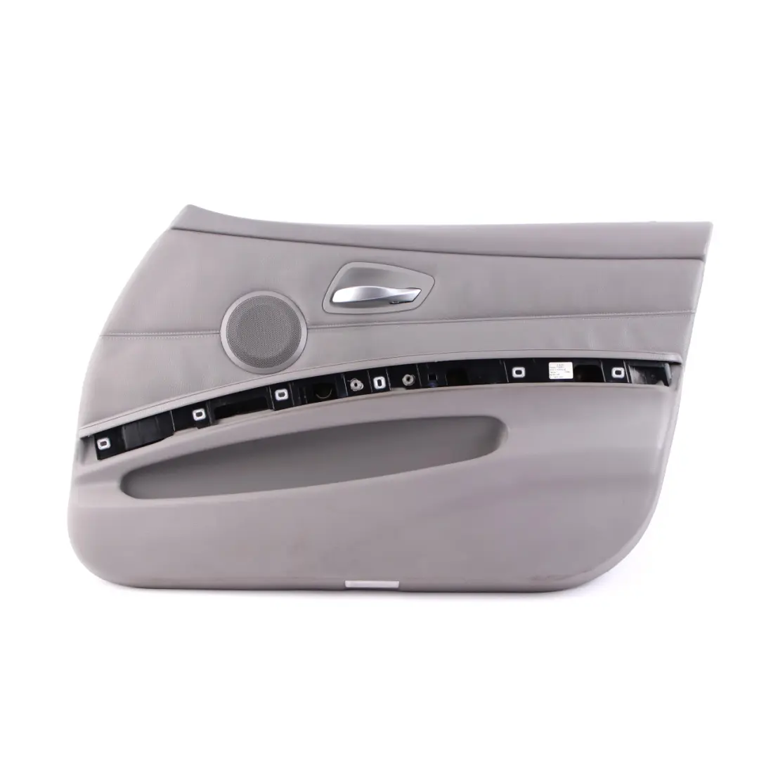 Grey Leather Front Right O/S Door Card Trim Panel to BMW 3 Series E90 E91 1 with Part number 7217548 BMW 3 Series E90 E91 1 Grey Leather Front Right O/S Door Card Trim Panel - SKU rhd-7217548-1 - Part number 7217548