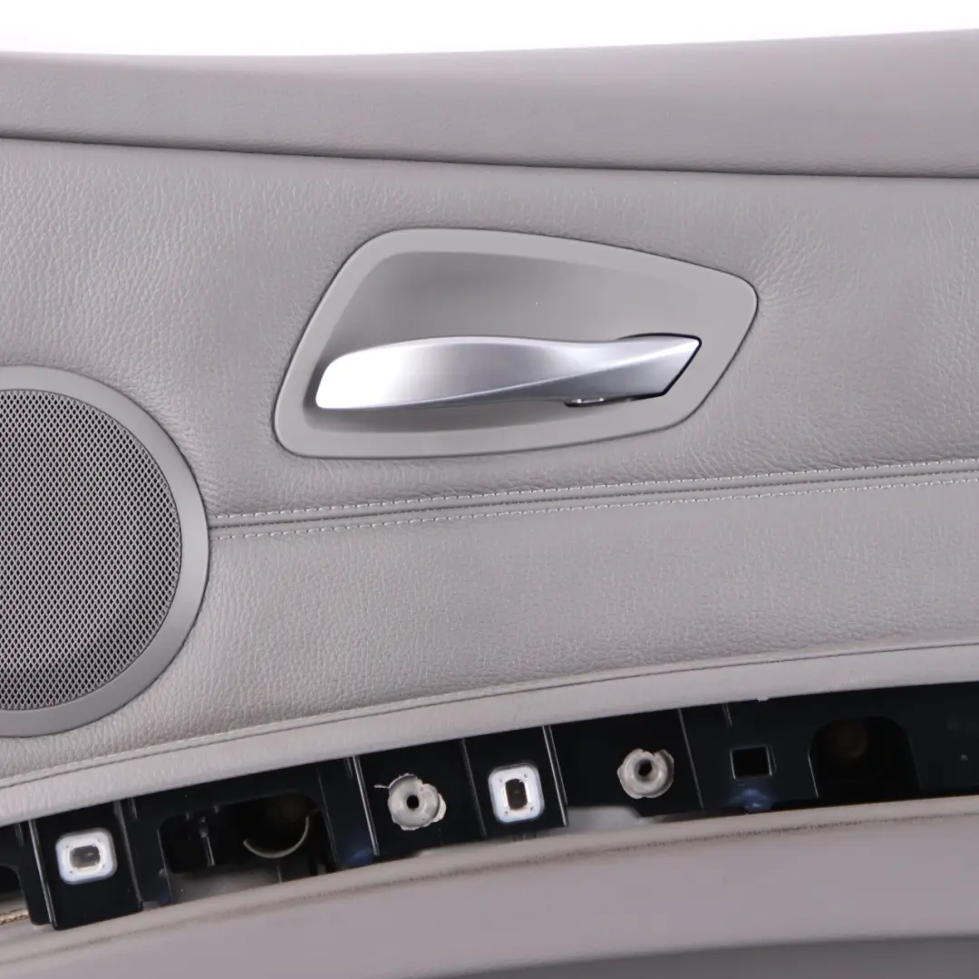 BMW 3 Series E90 E91 1 Grey Leather Front Right O/S Door Card Trim Panel - SKU rhd-7217548-1 - Part number 7217548