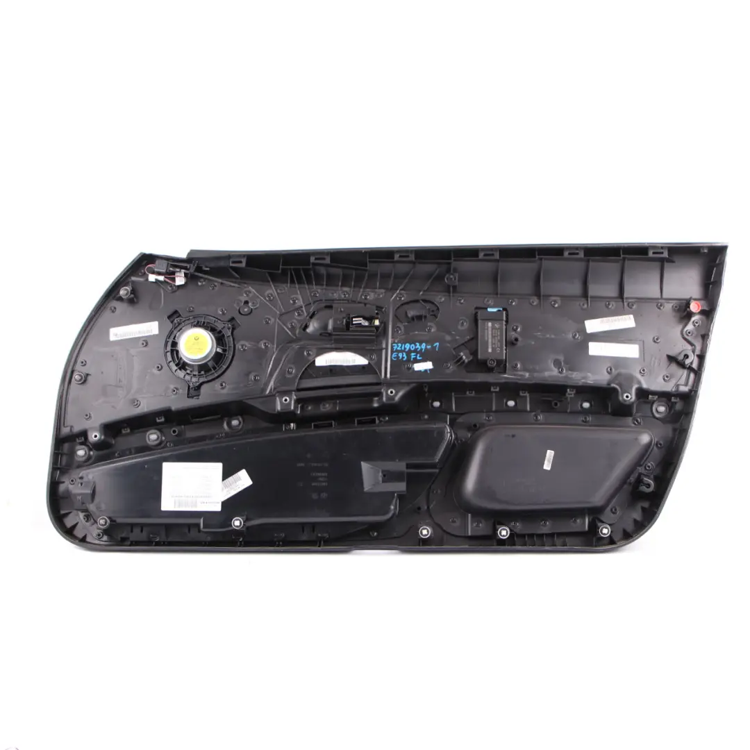 BMW E92 E93 Door Card Front Left N/S Door Lining Trim Panel Black Leather - SKU rhd-7219039-1 - Part number 7219039