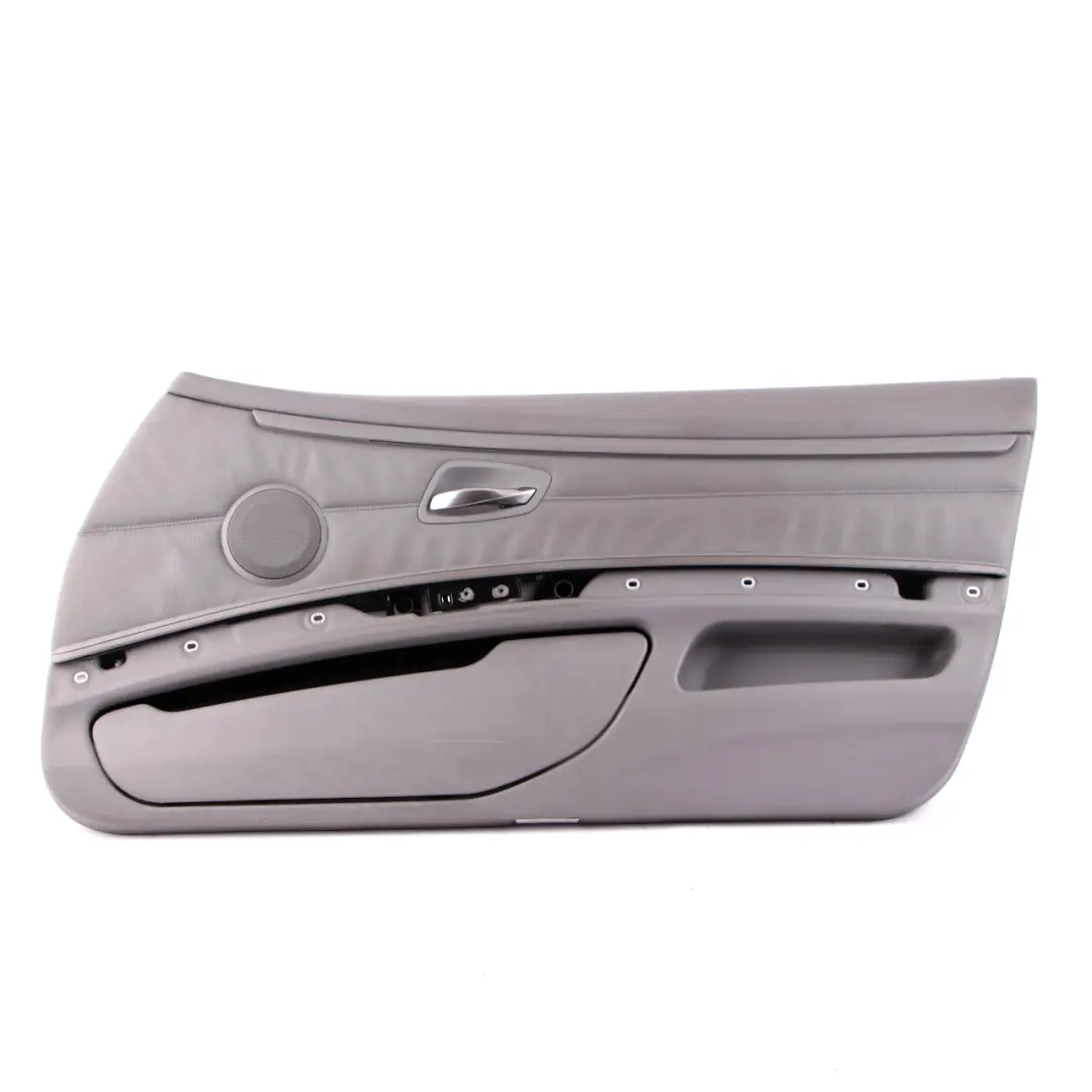 Front Right O/S Door Card Cover Trim Panel Lining Grey Leather to BMW 3 E92 E93 1 with Part number 7219044 BMW 3 E92 E93 1 Front Right O/S Door Card Cover Trim Panel Lining Grey Leather - SKU rhd-7219044-1 - Part number 7219044