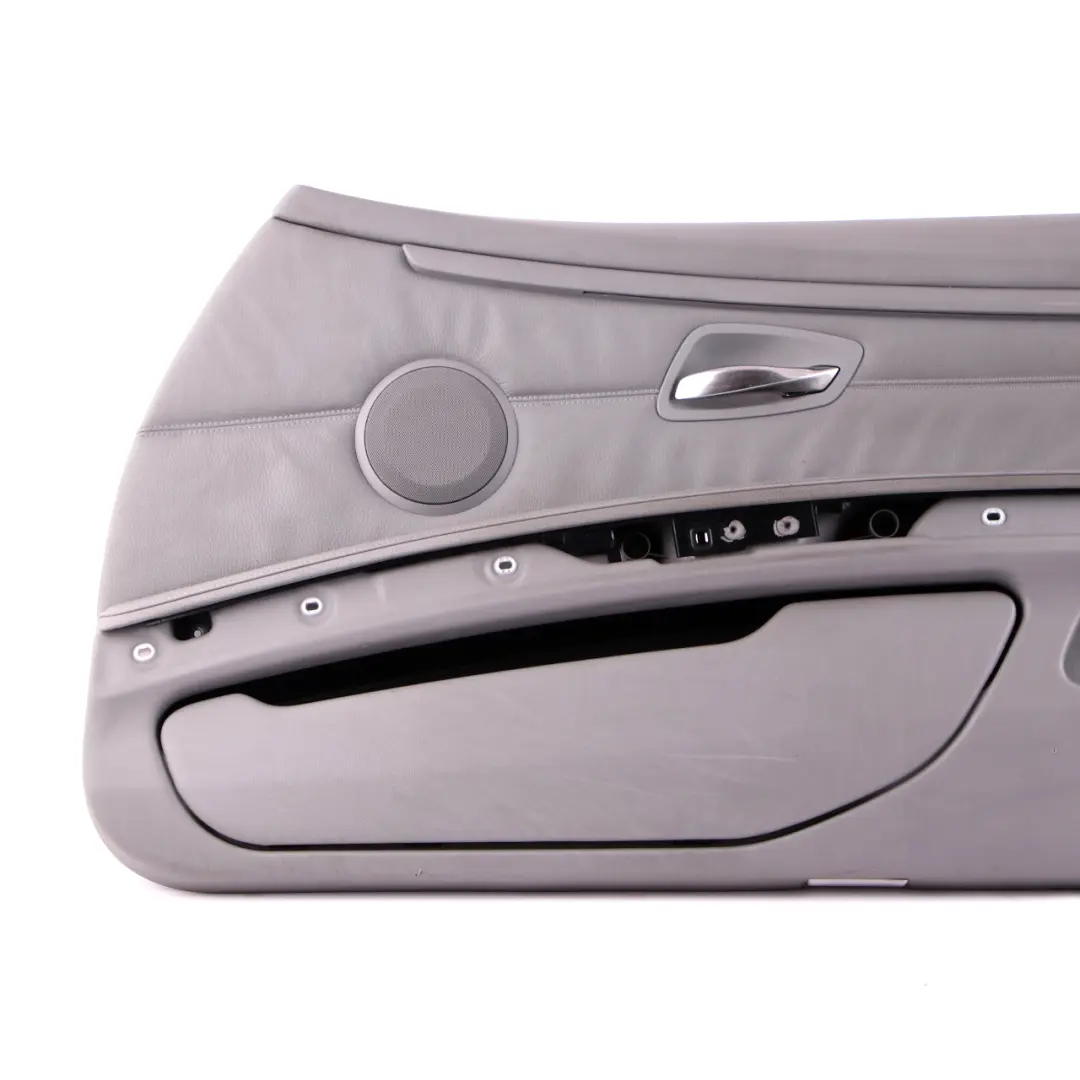 Front Right O/S Door Card Cover Trim Panel Lining Grey Leather to BMW 3 E92 E93 1 with Part number 7219044 BMW 3 E92 E93 1 Front Right O/S Door Card Cover Trim Panel Lining Grey Leather - SKU rhd-7219044-1 - Part number 7219044