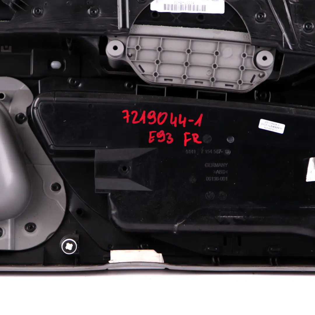 Front Right O/S Door Card Cover Trim Panel Lining Grey Leather to BMW 3 E92 E93 1 with Part number 7219044 BMW 3 E92 E93 1 Front Right O/S Door Card Cover Trim Panel Lining Grey Leather - SKU rhd-7219044-1 - Part number 7219044