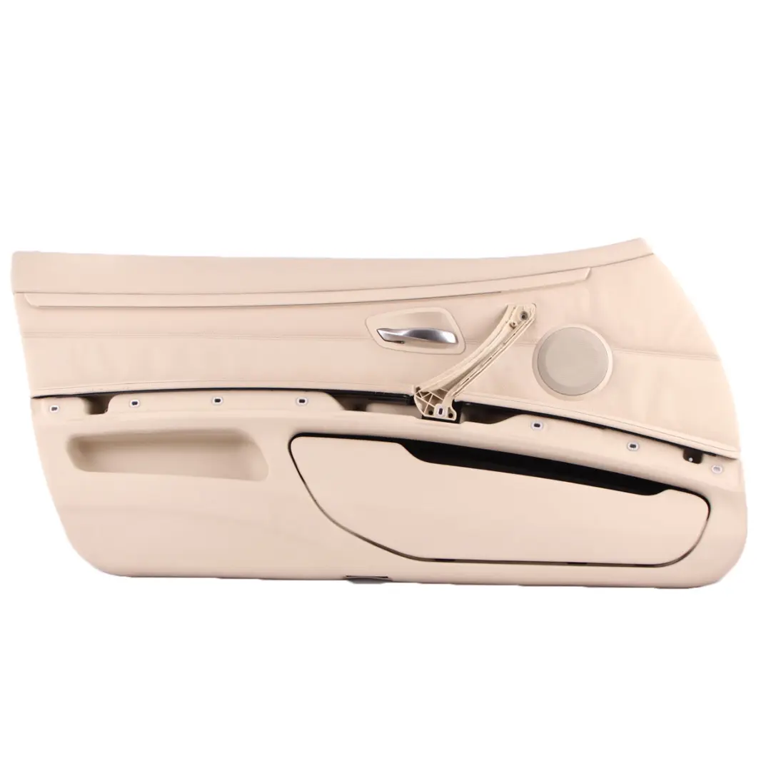 Front Left N/S Door Card Lining Leather Cream Beige Trim to BMW E92 E93 with Part number 7219047 BMW E92 E93 Front Left N/S Door Card Lining Leather Cream Beige Trim - SKU rhd-7219047 - Part number 7219047
