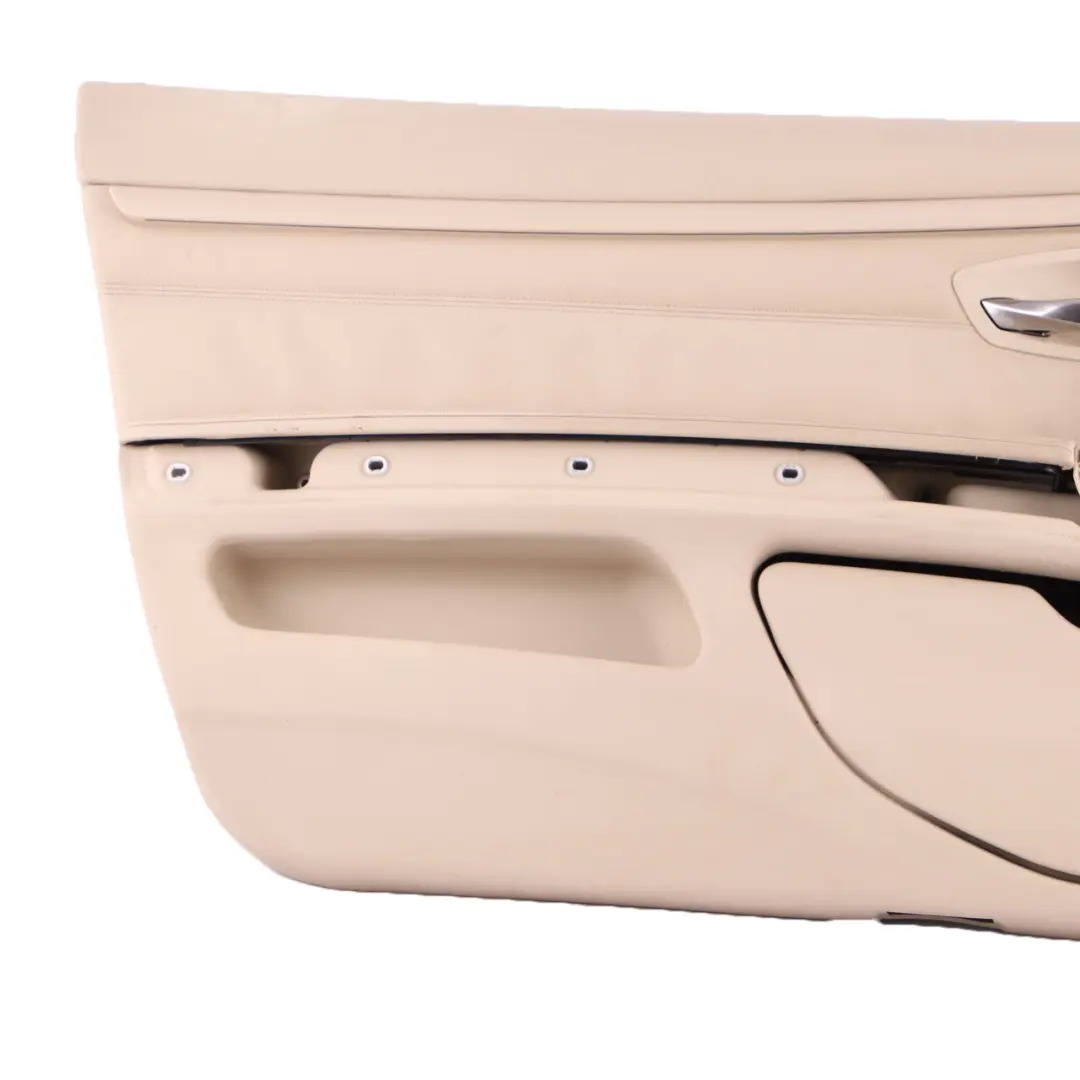 Front Left N/S Door Card Lining Leather Cream Beige Trim to BMW E92 E93 with Part number 7219047 BMW E92 E93 Front Left N/S Door Card Lining Leather Cream Beige Trim - SKU rhd-7219047 - Part number 7219047