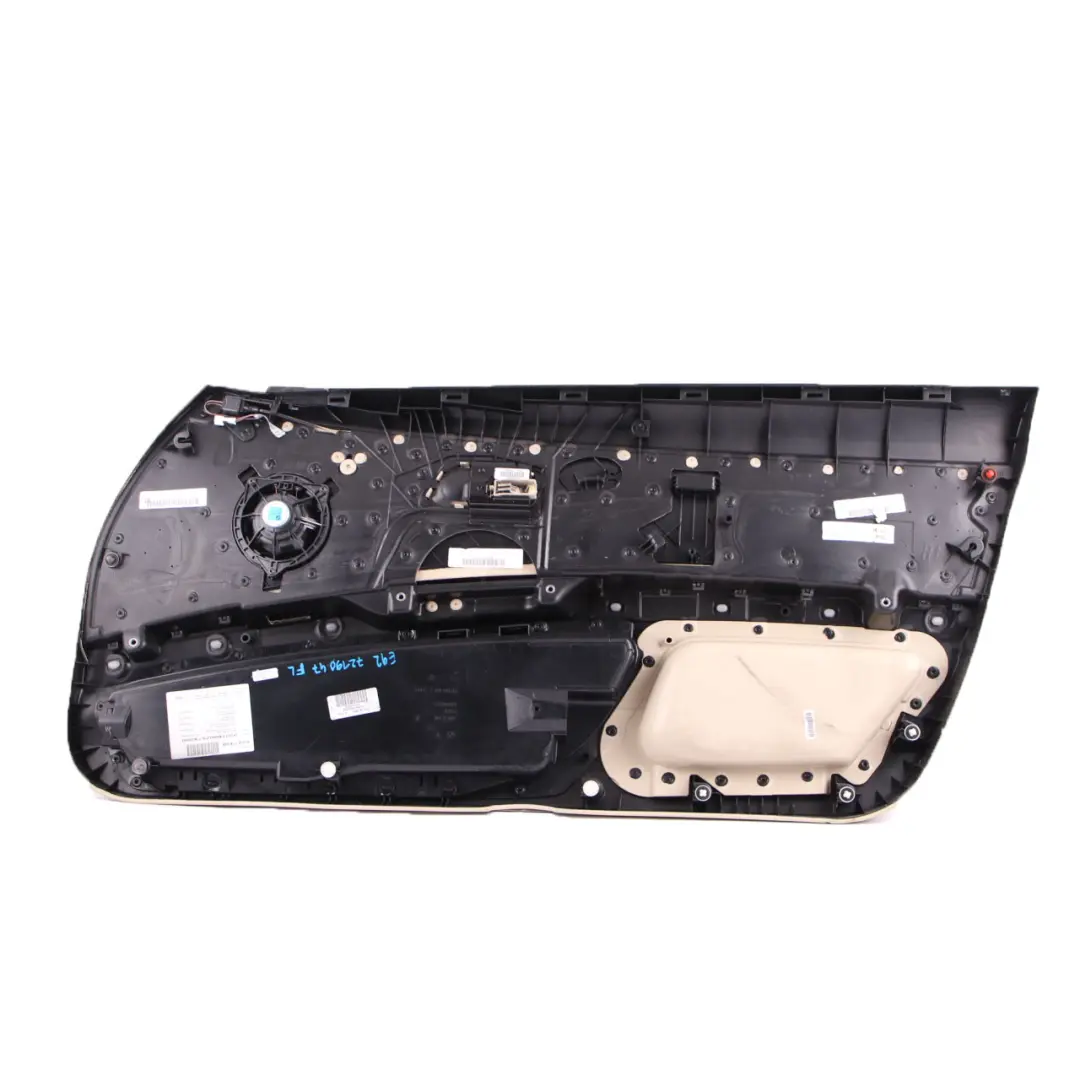 Front Left N/S Door Card Lining Leather Cream Beige Trim to BMW E92 E93 with Part number 7219047 BMW E92 E93 Front Left N/S Door Card Lining Leather Cream Beige Trim - SKU rhd-7219047 - Part number 7219047