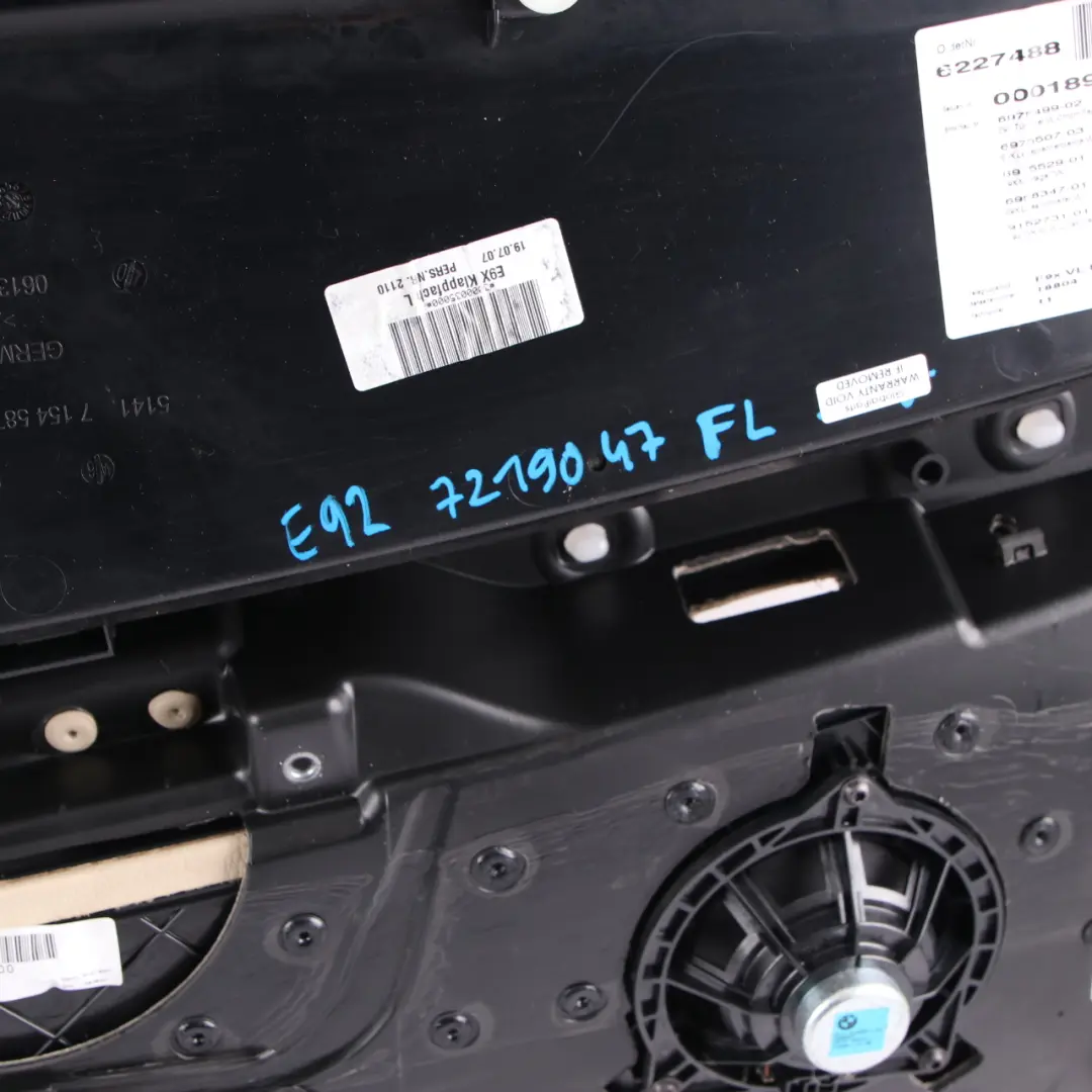 Front Left N/S Door Card Lining Leather Cream Beige Trim to BMW E92 E93 with Part number 7219047 BMW E92 E93 Front Left N/S Door Card Lining Leather Cream Beige Trim - SKU rhd-7219047 - Part number 7219047