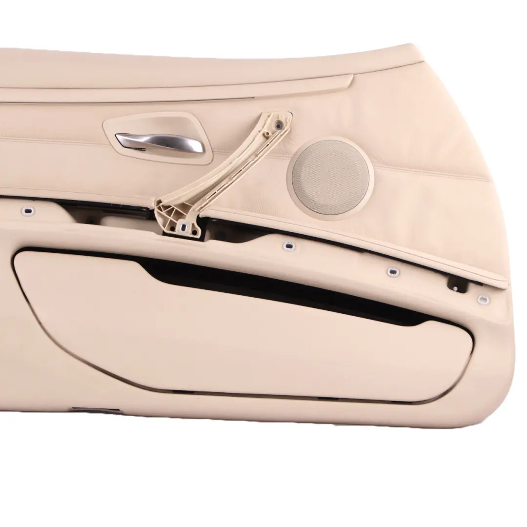 Front Left N/S Door Card Lining Leather Cream Beige Trim to BMW E92 E93 with Part number 7219047 BMW E92 E93 Front Left N/S Door Card Lining Leather Cream Beige Trim - SKU rhd-7219047 - Part number 7219047