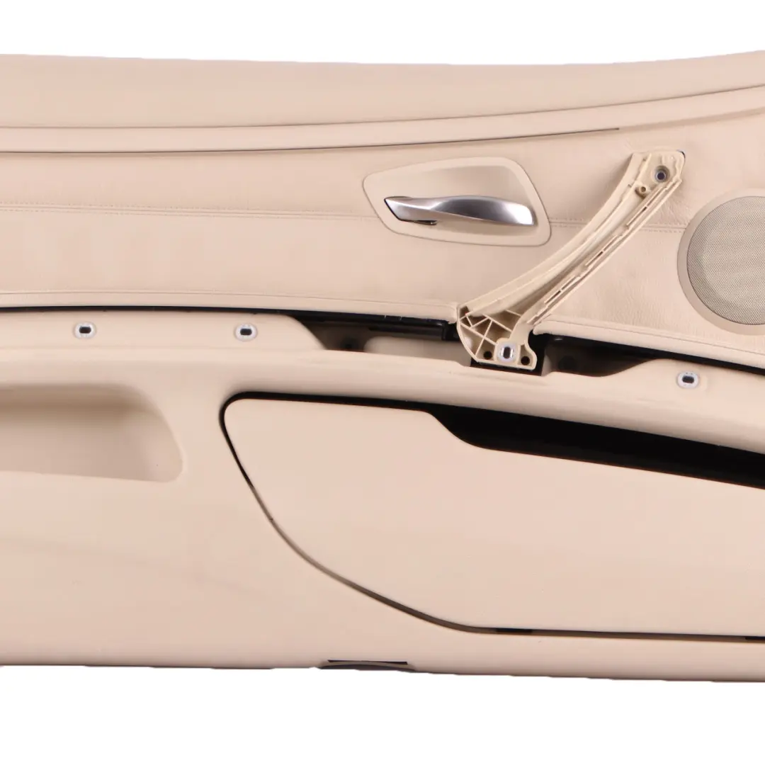 Front Left N/S Door Card Lining Leather Cream Beige Trim to BMW E92 E93 with Part number 7219047 BMW E92 E93 Front Left N/S Door Card Lining Leather Cream Beige Trim - SKU rhd-7219047 - Part number 7219047