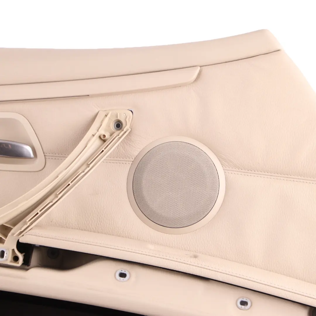 Front Left N/S Door Card Lining Leather Cream Beige Trim to BMW E92 E93 with Part number 7219047 BMW E92 E93 Front Left N/S Door Card Lining Leather Cream Beige Trim - SKU rhd-7219047 - Part number 7219047
