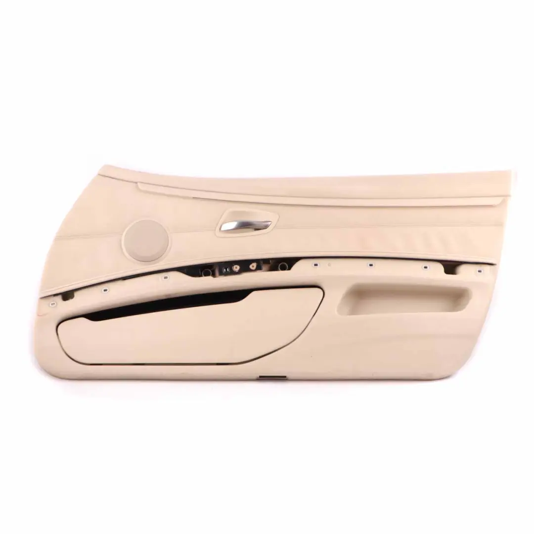 Front Right O/S Door Card Lining Leather Cream Beige to BMW E92 E93 with Part number 7219048 BMW E92 E93 Front Right O/S Door Card Lining Leather Cream Beige - SKU rhd-7219048-1 - Part number 7219048