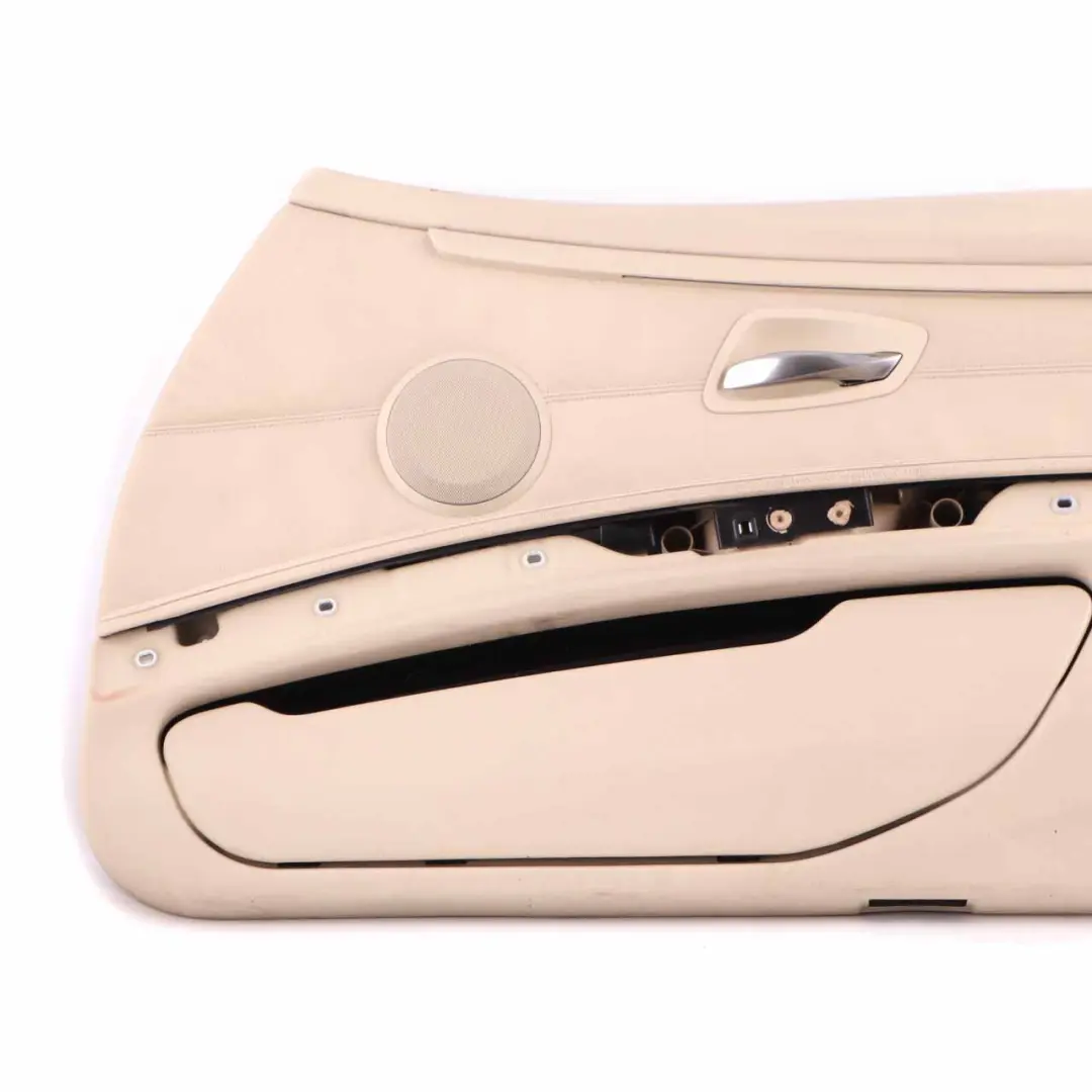 Front Right O/S Door Card Lining Leather Cream Beige to BMW E92 E93 with Part number 7219048 BMW E92 E93 Front Right O/S Door Card Lining Leather Cream Beige - SKU rhd-7219048-1 - Part number 7219048