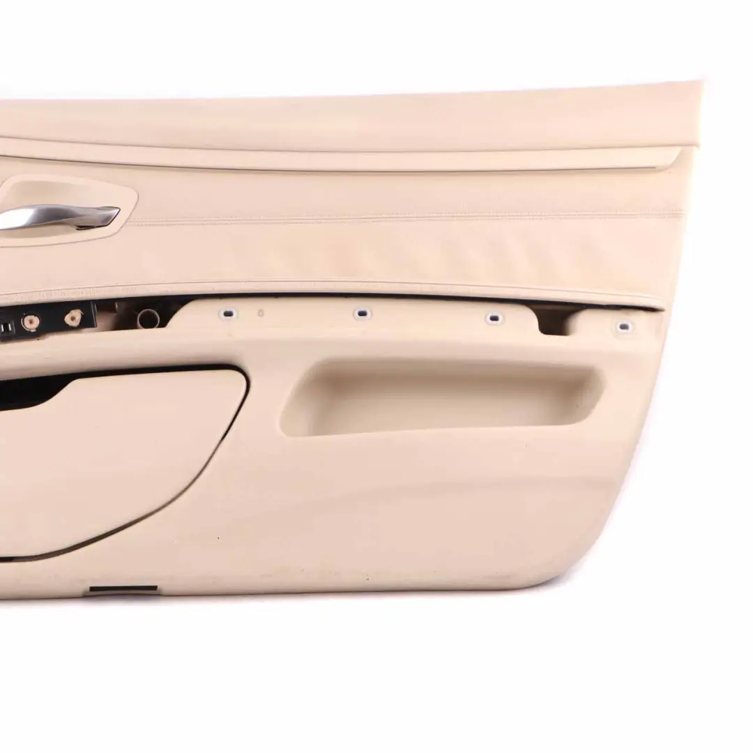 Front Right O/S Door Card Lining Leather Cream Beige to BMW E92 E93 with Part number 7219048 BMW E92 E93 Front Right O/S Door Card Lining Leather Cream Beige - SKU rhd-7219048-1 - Part number 7219048