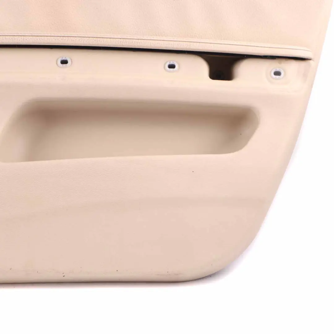 Front Right O/S Door Card Lining Leather Cream Beige to BMW E92 E93 with Part number 7219048 BMW E92 E93 Front Right O/S Door Card Lining Leather Cream Beige - SKU rhd-7219048-1 - Part number 7219048