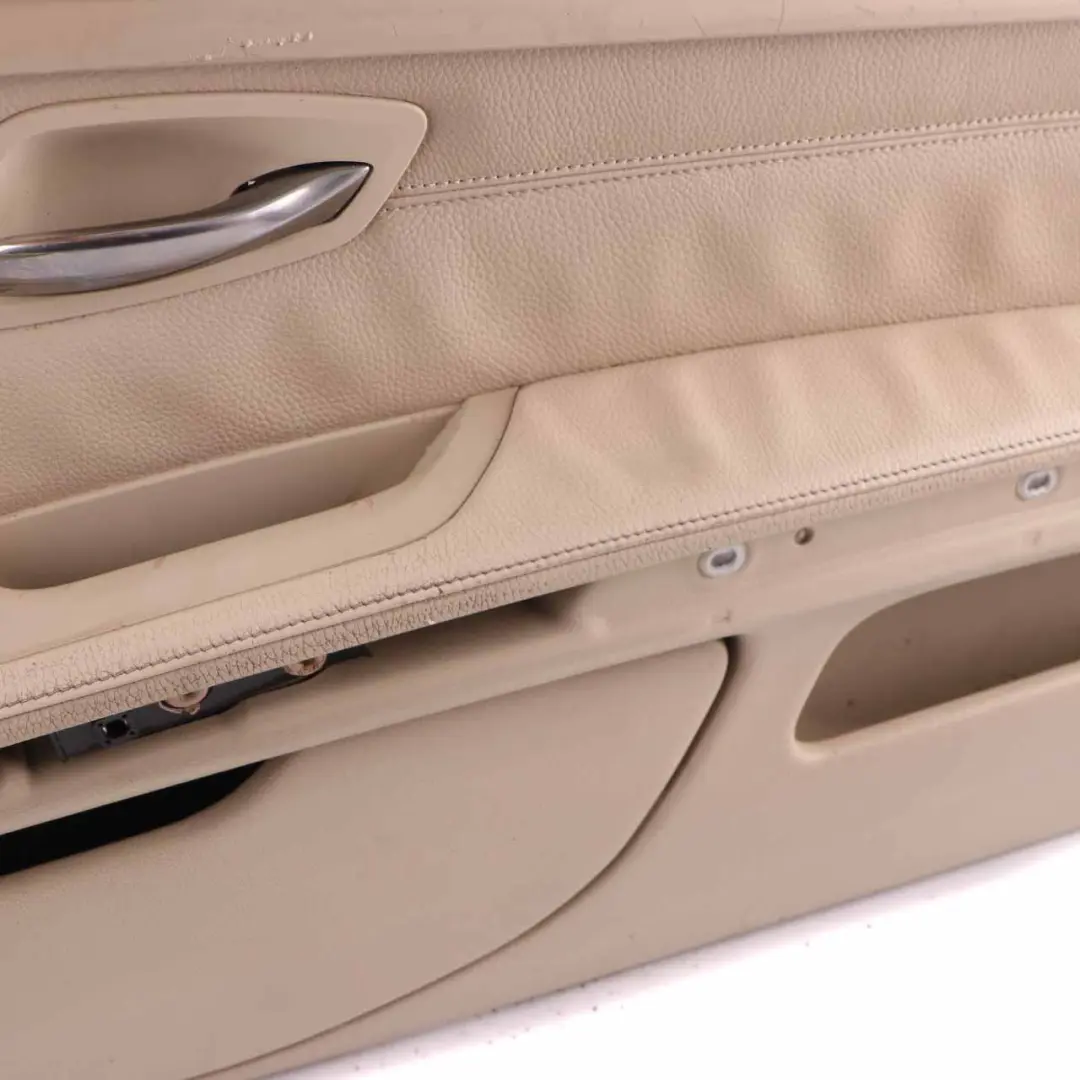 Front Right O/S Door Card Lining Leather Cream Beige to BMW E92 E93 with Part number 7219048 BMW E92 E93 Front Right O/S Door Card Lining Leather Cream Beige - SKU rhd-7219048-1 - Part number 7219048