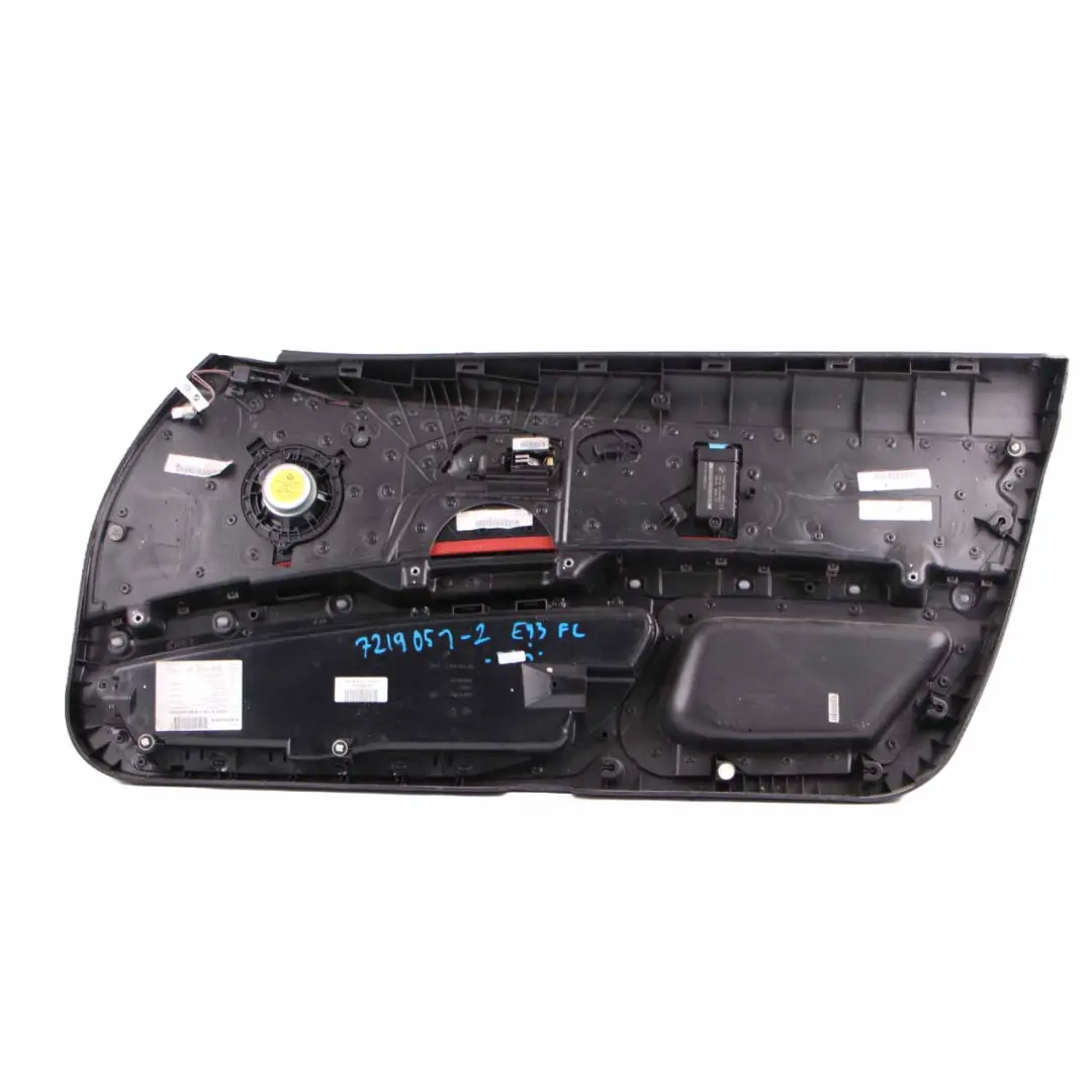 Door Card Front Left N/S Cover Trim Panel Lining Red Leather to BMW E92 E93 with Part number 7219051 BMW E92 E93 Door Card Front Left N/S Cover Trim Panel Lining Red Leather - SKU rhd-7219051-2 - Part number 7219051