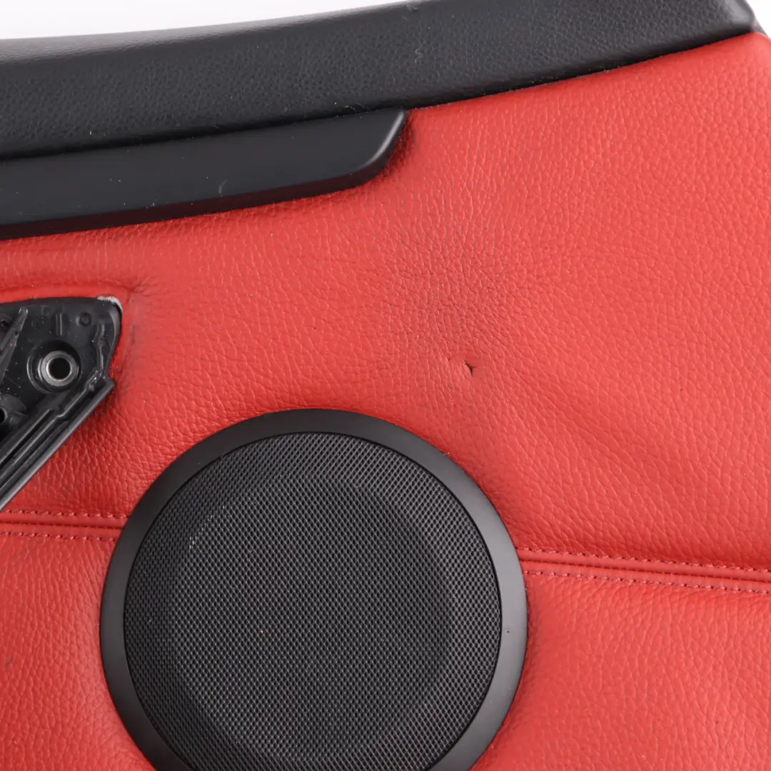 Door Card Front Left N/S Cover Trim Panel Lining Red Leather to BMW E92 E93 with Part number 7219051 BMW E92 E93 Door Card Front Left N/S Cover Trim Panel Lining Red Leather - SKU rhd-7219051-2 - Part number 7219051