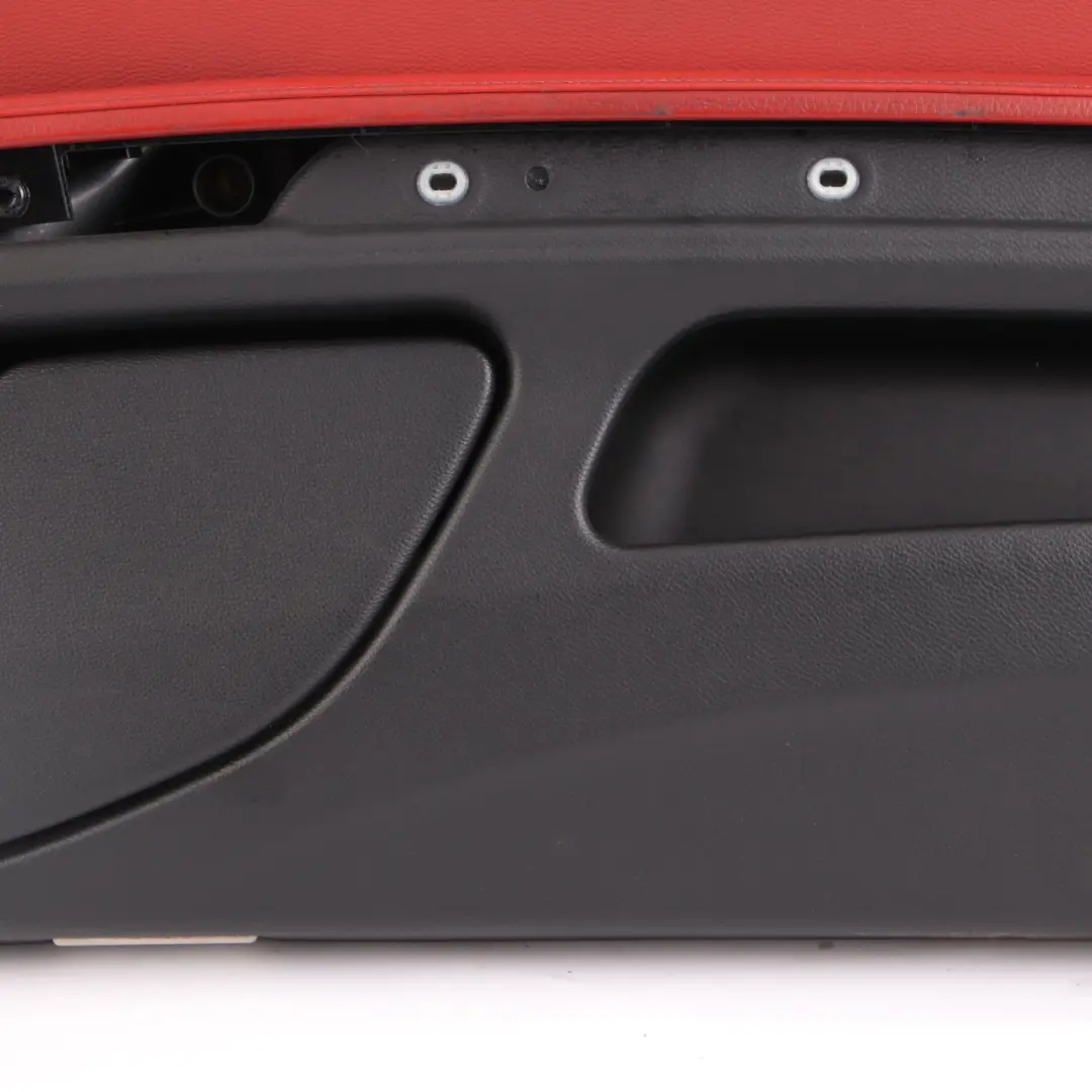 Door Card Front Right O/S Cover Trim Panel Lining Red Leather to BMW E92 E93 with Part number 7219052 BMW E92 E93 Door Card Front Right O/S Cover Trim Panel Lining Red Leather - SKU rhd-7219052-1 - Part number 7219052