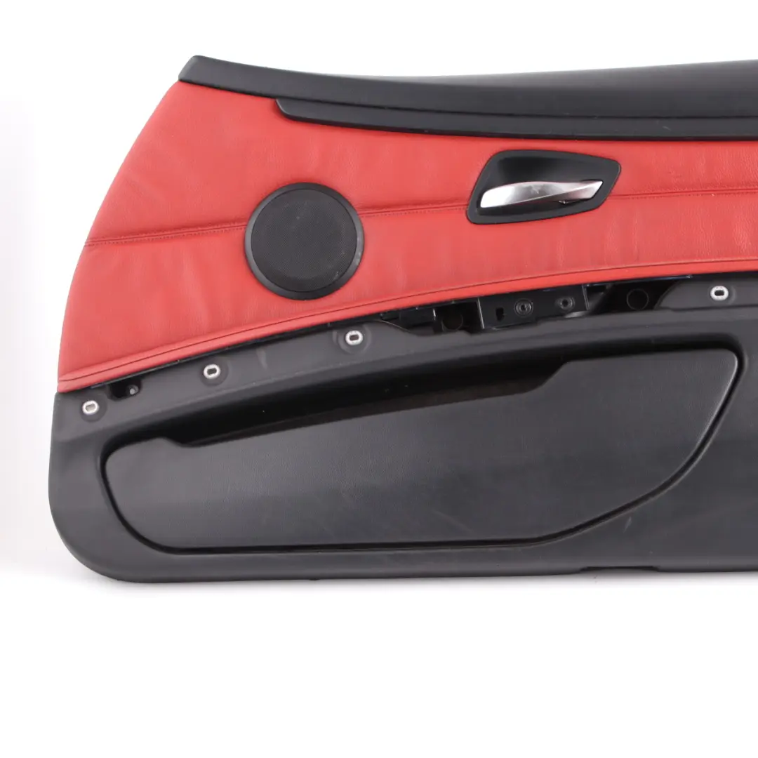 BMW E92 E93 Door Card Front Right O/S Cover Trim Panel Lining Red Leather - SKU rhd-7219052-2 - Part number 7219052