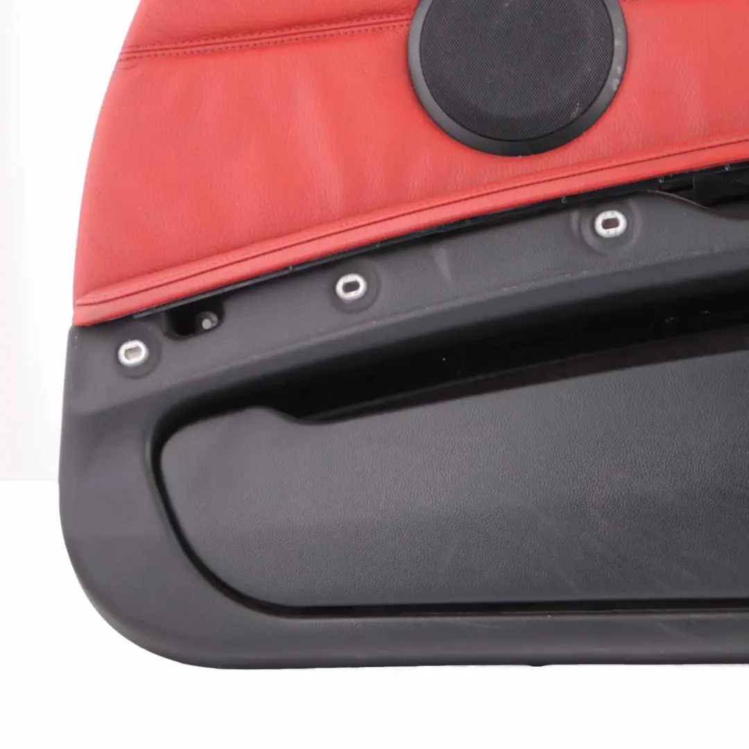 Door Card Front Right O/S Cover Trim Panel Lining Red Leather to BMW E92 E93 with Part number 7219052 BMW E92 E93 Door Card Front Right O/S Cover Trim Panel Lining Red Leather - SKU rhd-7219052-2 - Part number 7219052