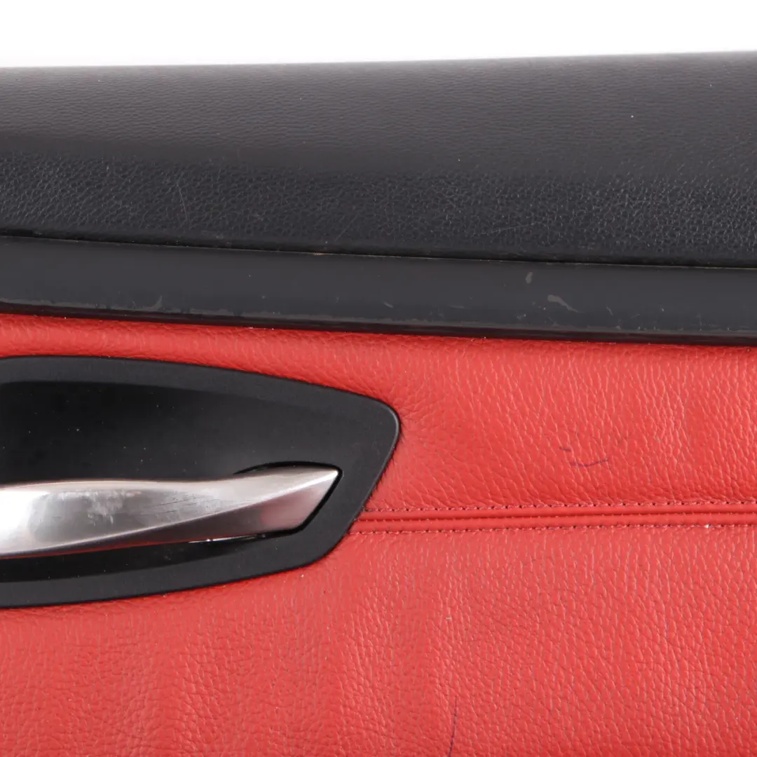 BMW E92 E93 Door Card Front Right O/S Cover Trim Panel Lining Red Leather - SKU rhd-7219052-2 - Part number 7219052