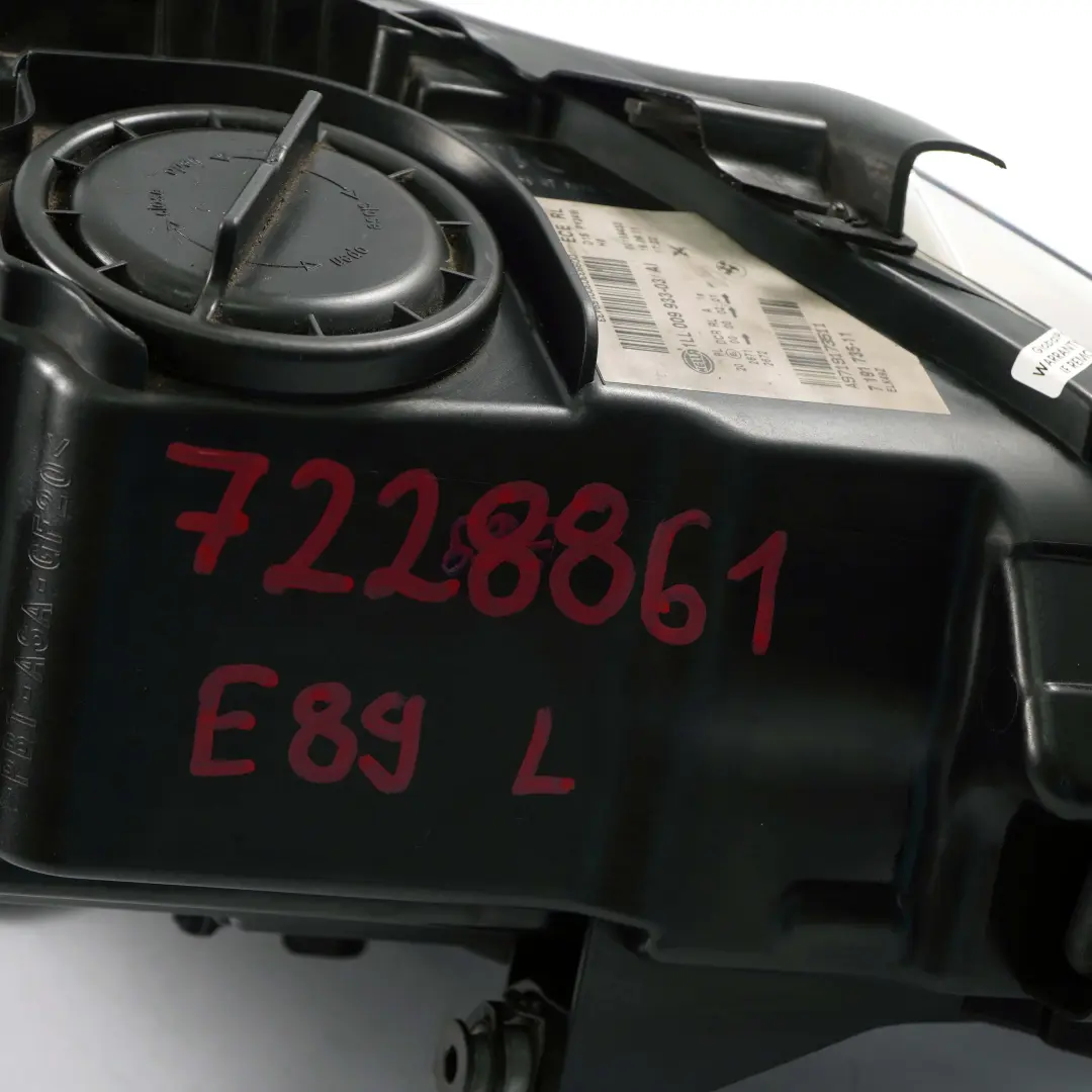 Bi-Xenon Headlight BMW Z4 E89 Convertible Front Lamp Light Left N/S 7191735 to with Part number 7228861 Bi-Xenon Headlight BMW Z4 E89 Convertible Front Lamp Light Left N/S 7191735 - SKU rhd-7228861 - Part number 7228861