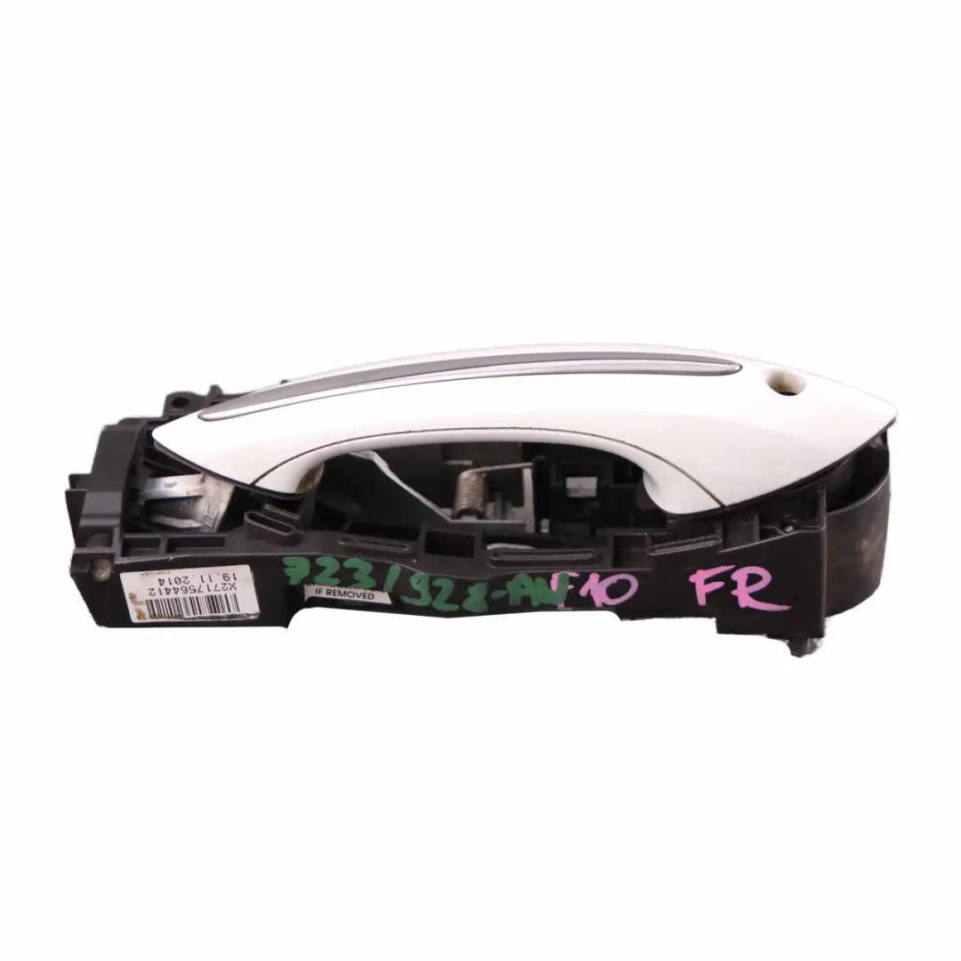 Door Handle BMW F01 F10 F11 Grab Outside Front Right O/S Alpine White - 300 to with Part number 7231928 Door Handle BMW F01 F10 F11 Grab Outside Front Right O/S Alpine White - 300 - SKU rhd-7231928-AW - Part number 7231928