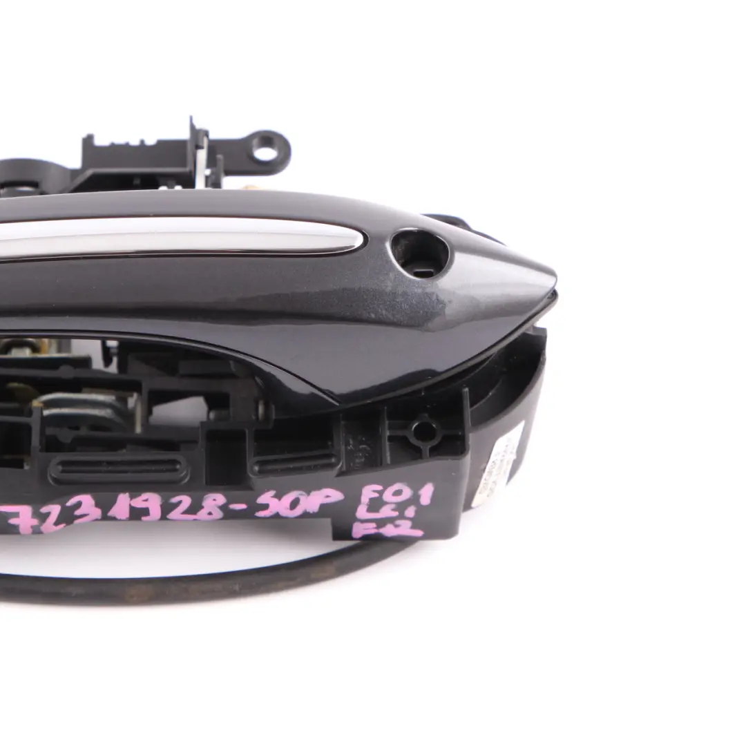 Door Handle BMW F01 F10 F11 Grab Outside Front Right O/S Black Sapphire Metallic to with Part number 7231928 Door Handle BMW F01 F10 F11 Grab Outside Front Right O/S Black Sapphire Metallic - SKU rhd-7231928-BS2 - Part number 7231928